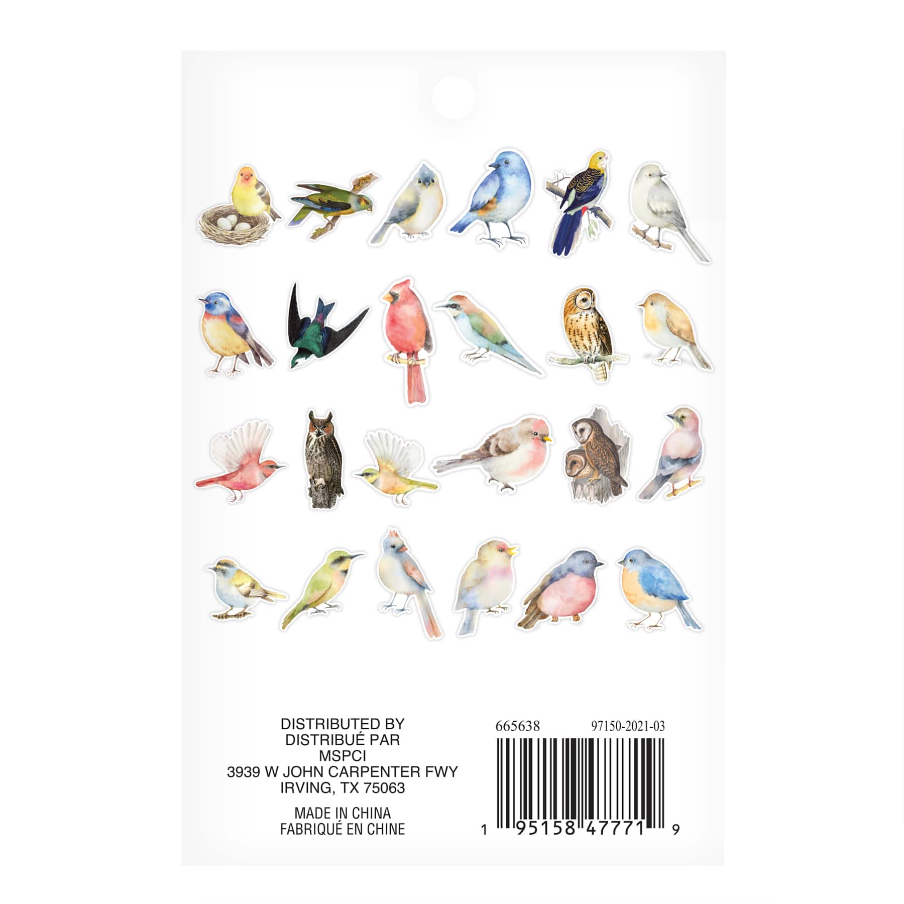 12 Pack: Birds Die Cut Stickers by Recollections™