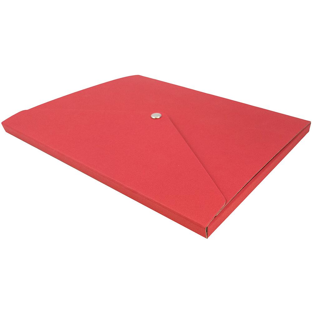 JAM Paper Red Euro Board Snap Closure Portfolio 9.25" x 12.25"