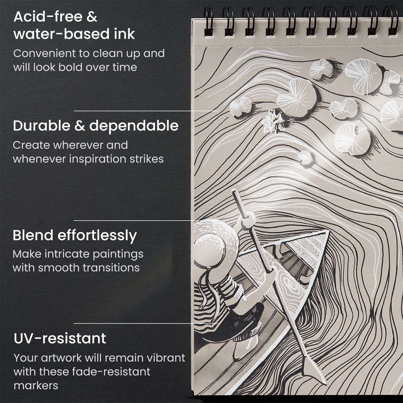 Arteza&#xAE; Black Extra Fine Acrylic Paint Markers, 12ct.