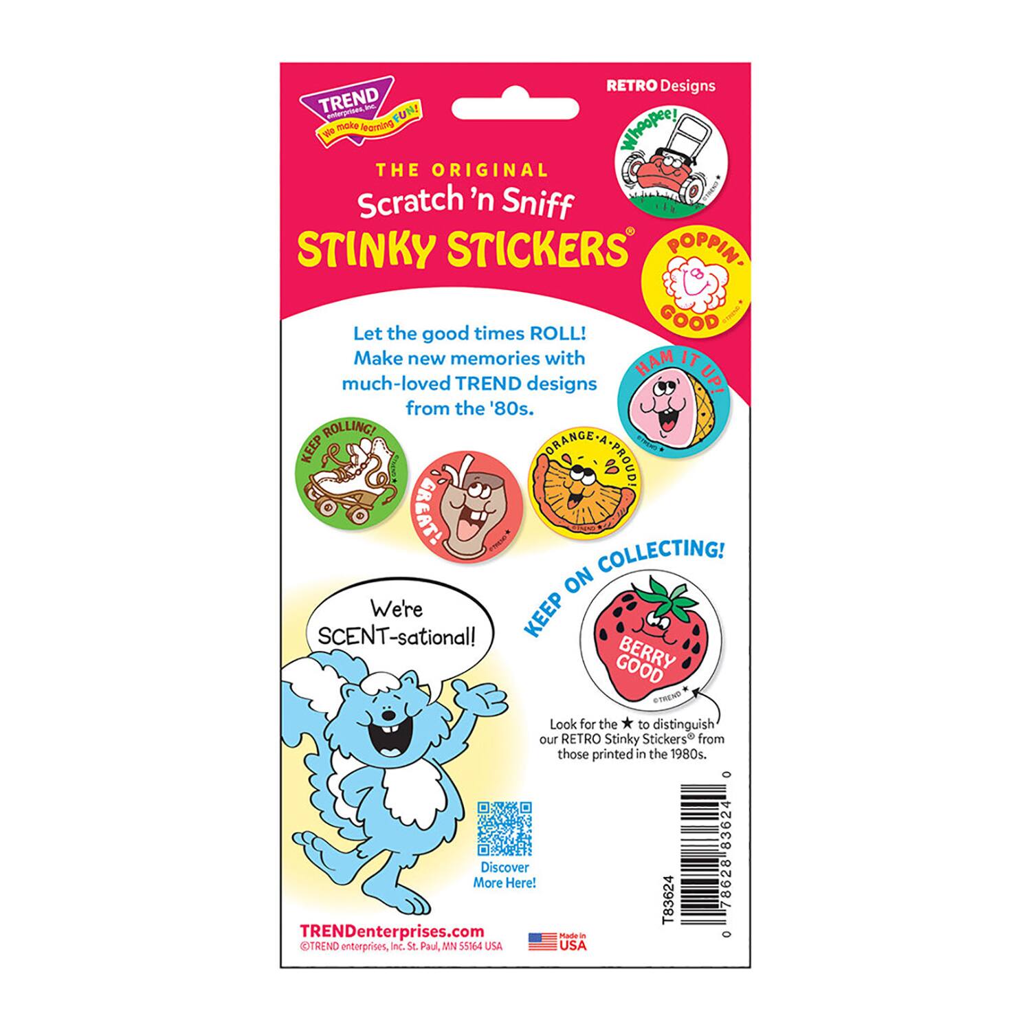 TREND Enterprises&#xAE; Wild! Blueberry Scented Stickers, 6 Packs of 24