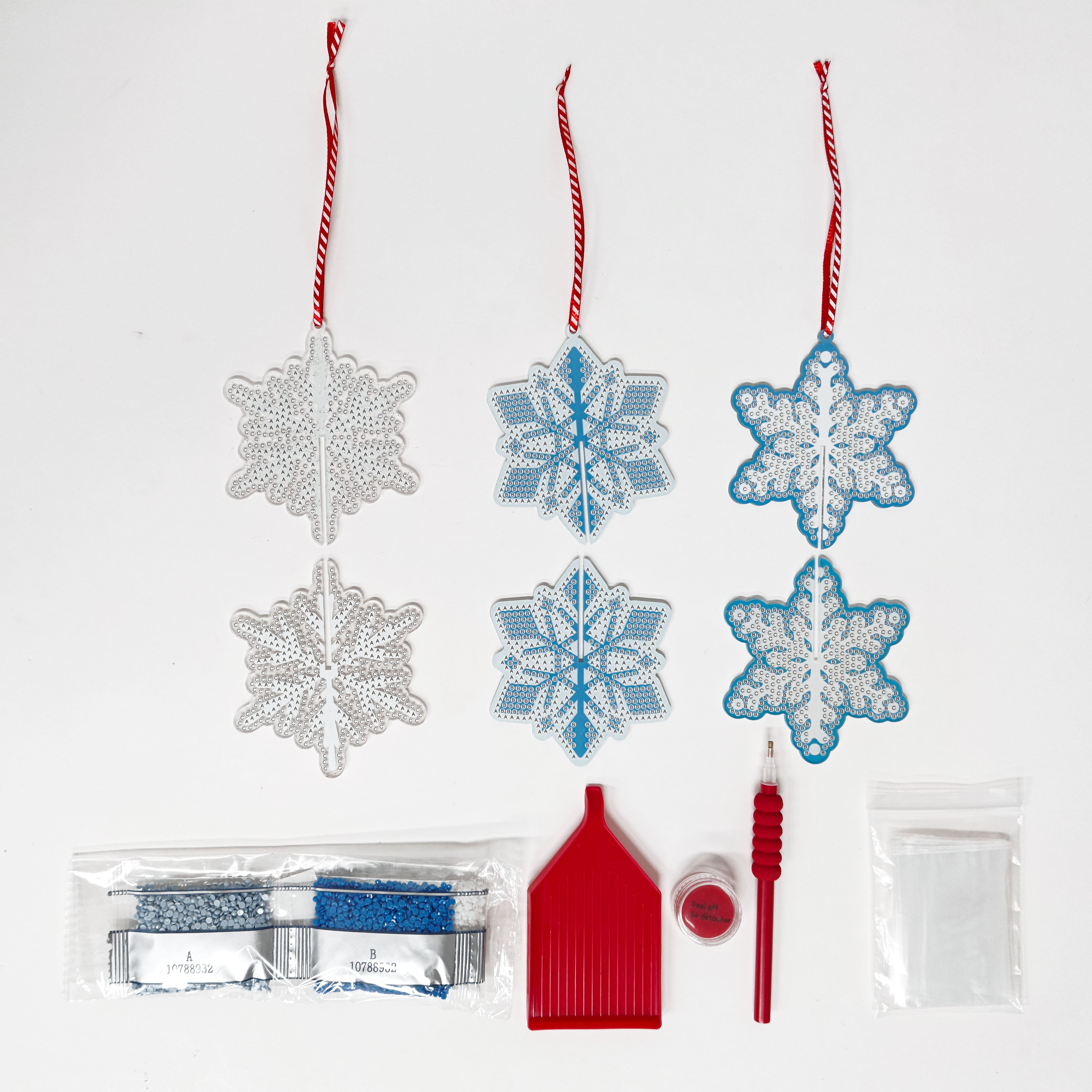 3D Snowflake Ornament Diamond Art Kit by Make Market®