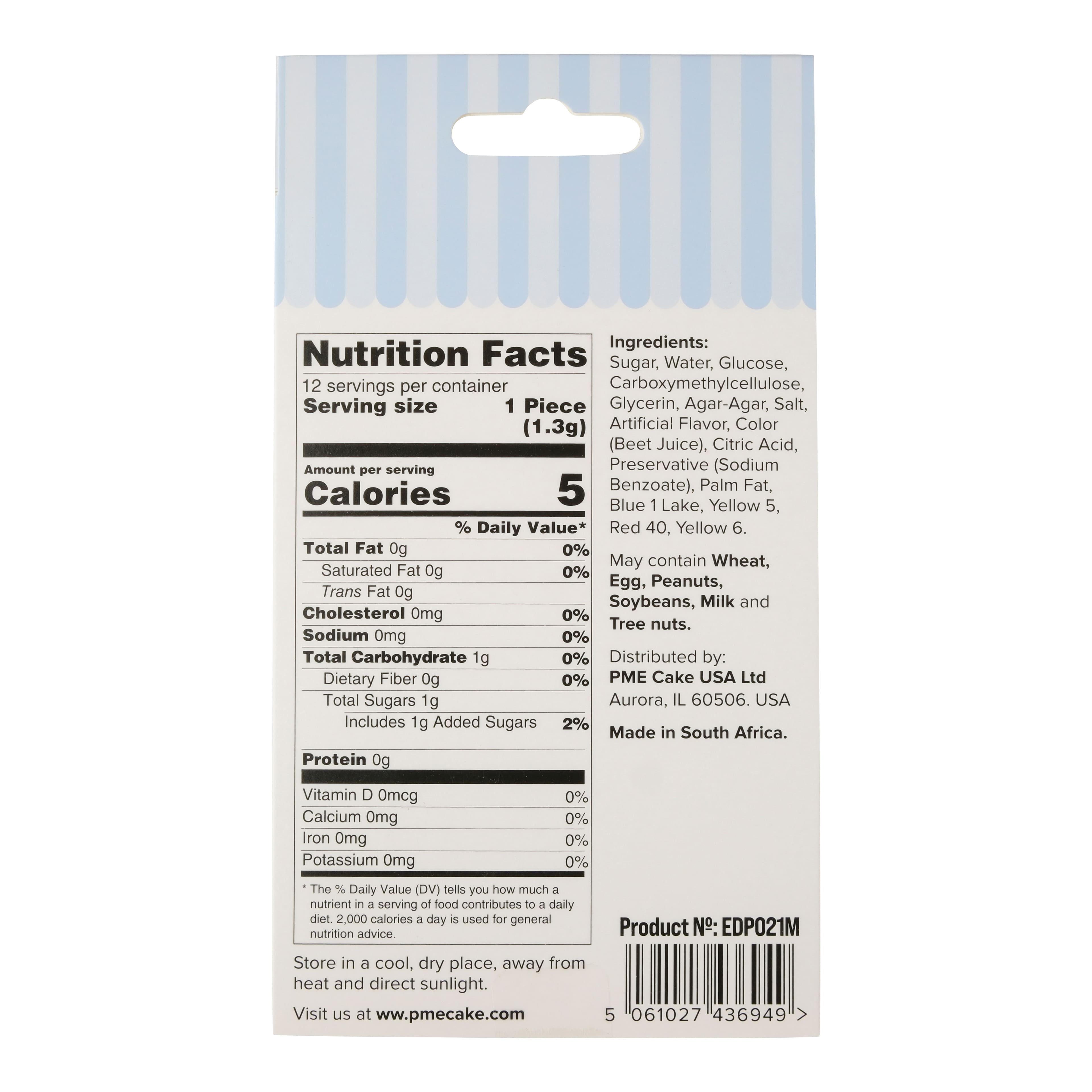 PME Cake Sweet Street® Pastel Flowers Icing Decorations