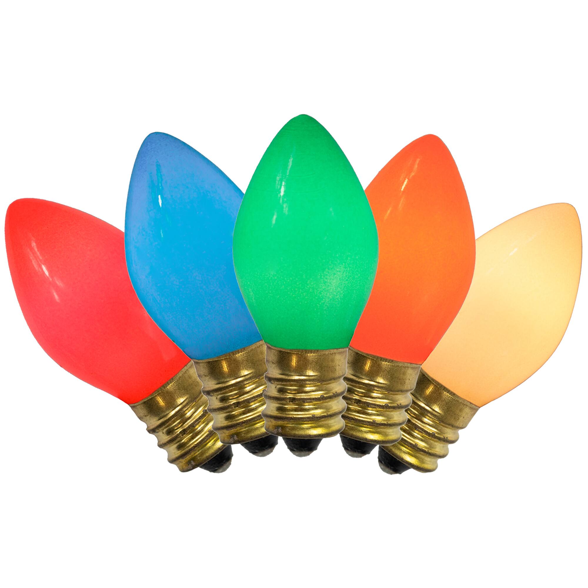 Multicolor Opaque C7 Incandescent Replacement Bulbs, 25ct.