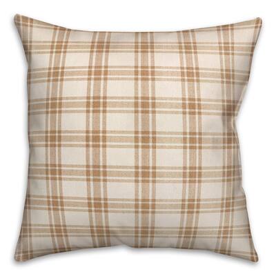 Orange Plaid Throw Pillow | Michaels