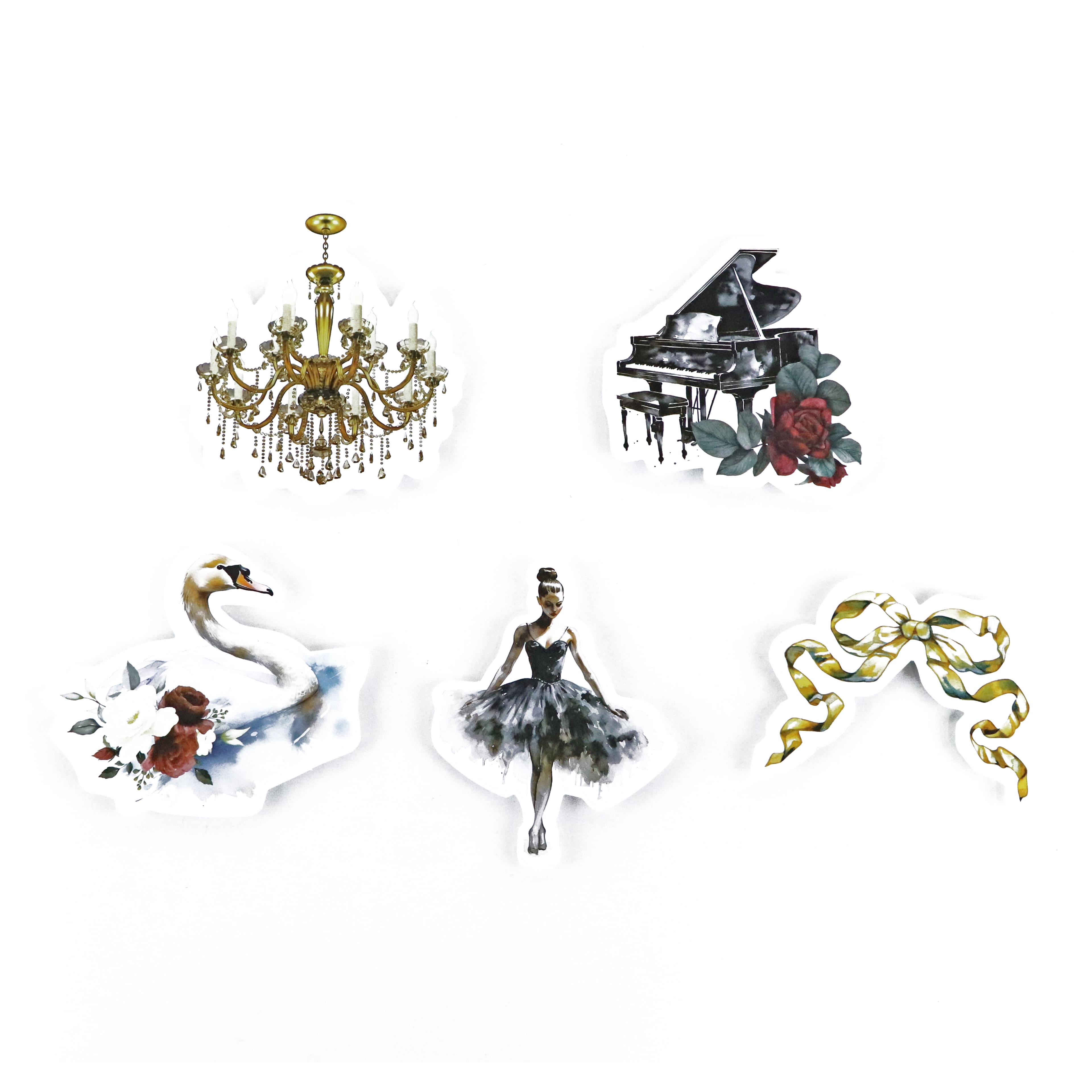 Assorted Romantic Vinyl Die Cut Stickers, 10pc. by Recollections™