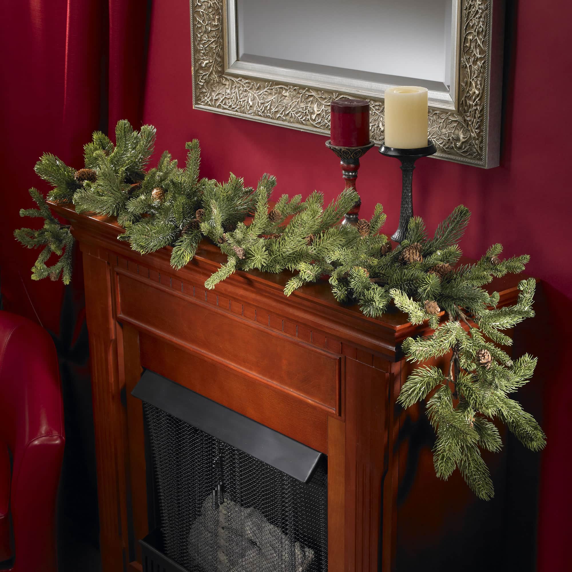 5ft. Pine &#x26; Pinecone Garland