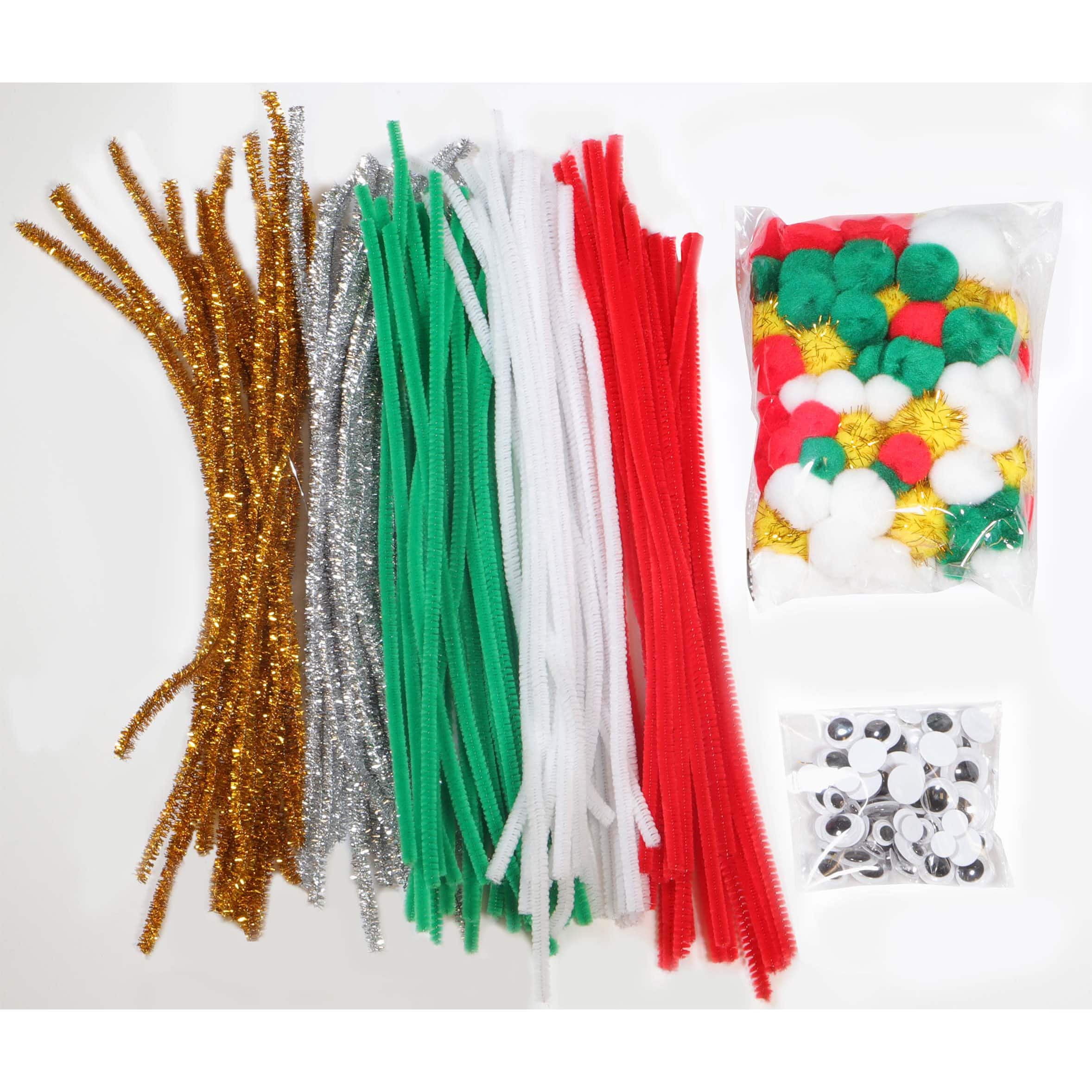 Essentials by Leisure Christmas Arts Jumbo Craft Pack, 300ct.
