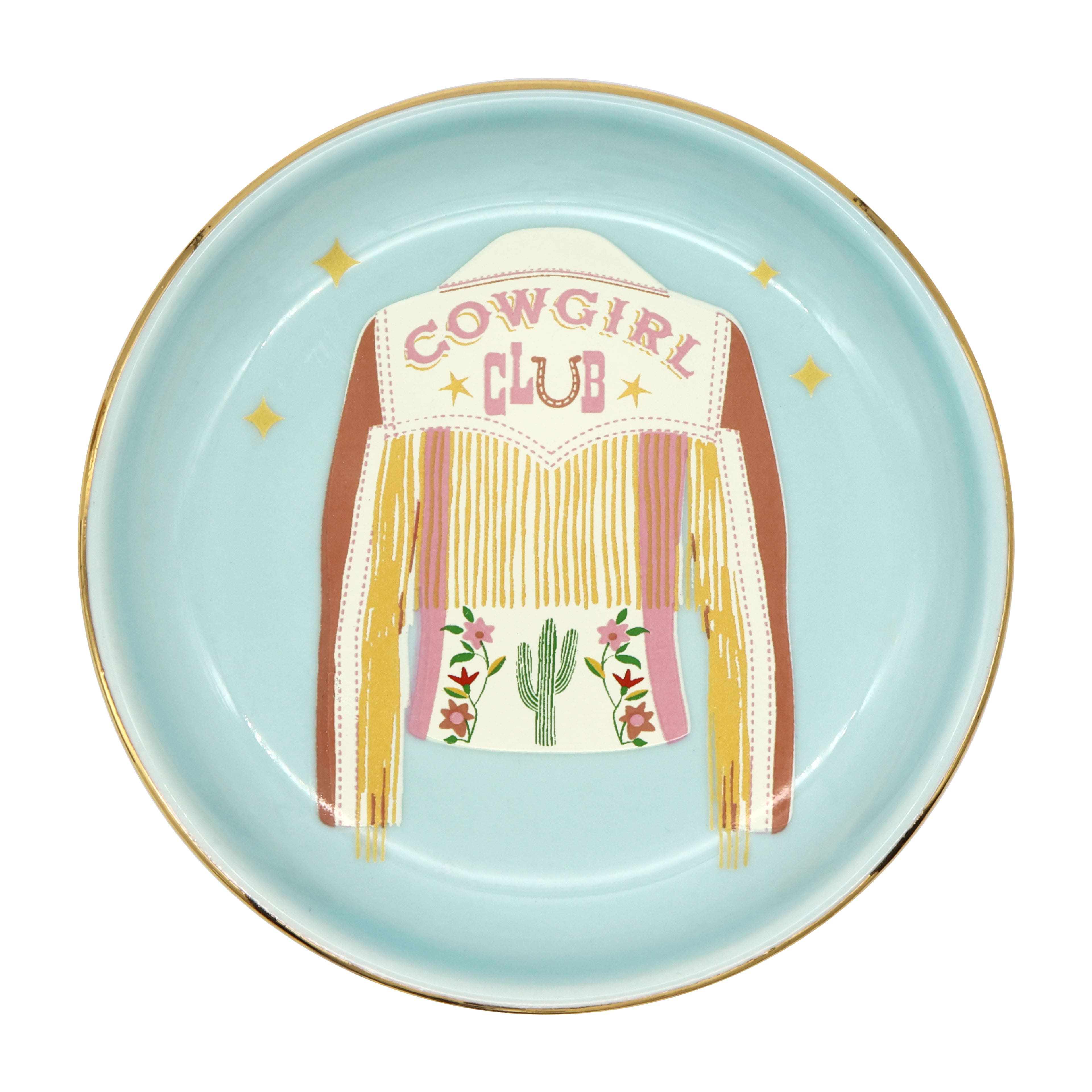 Assorted 4.25&#x22; Cowgirl Ceramic Trinket Dish by Fab Finds