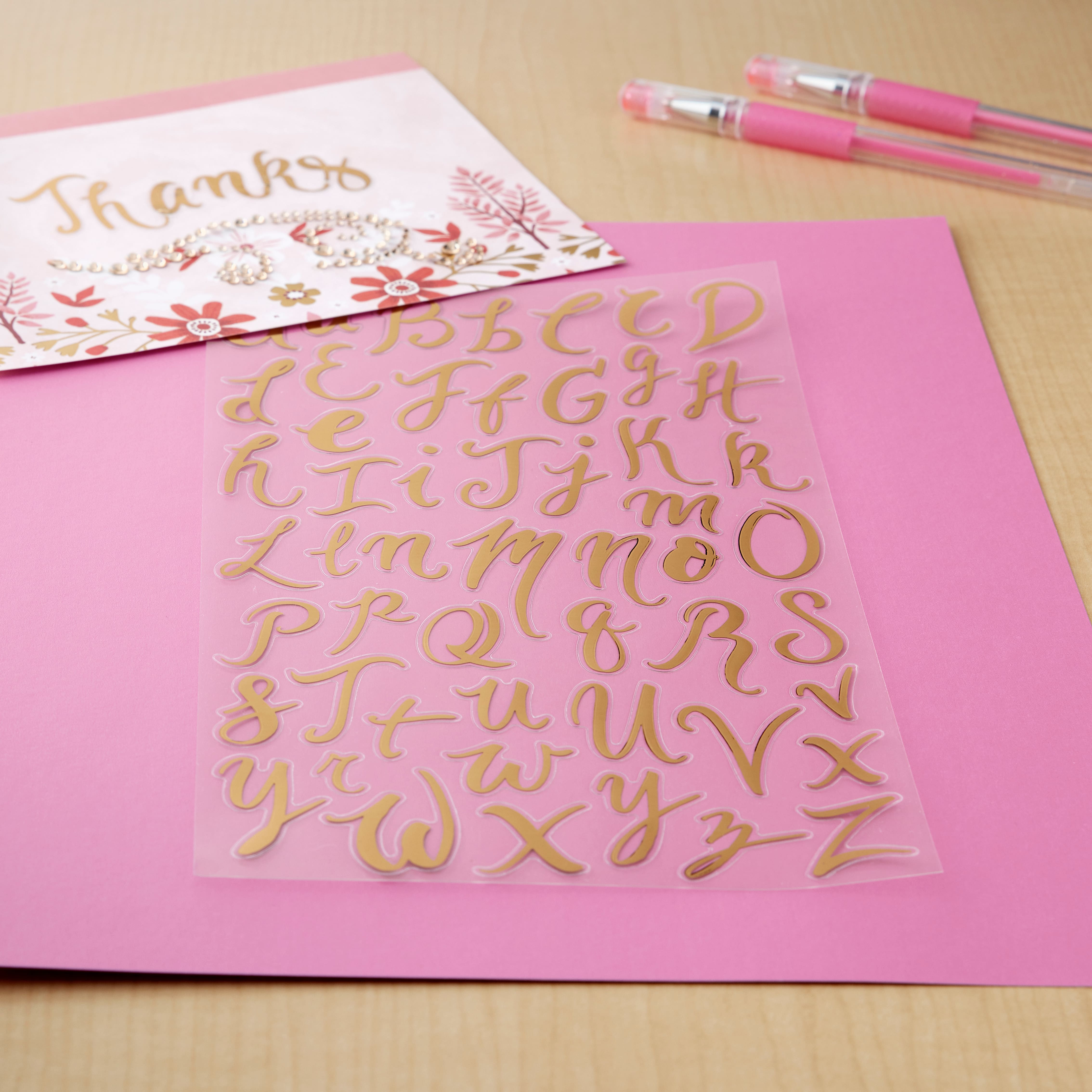 12 Pack: Gold Alphabet Stickers by Recollections™