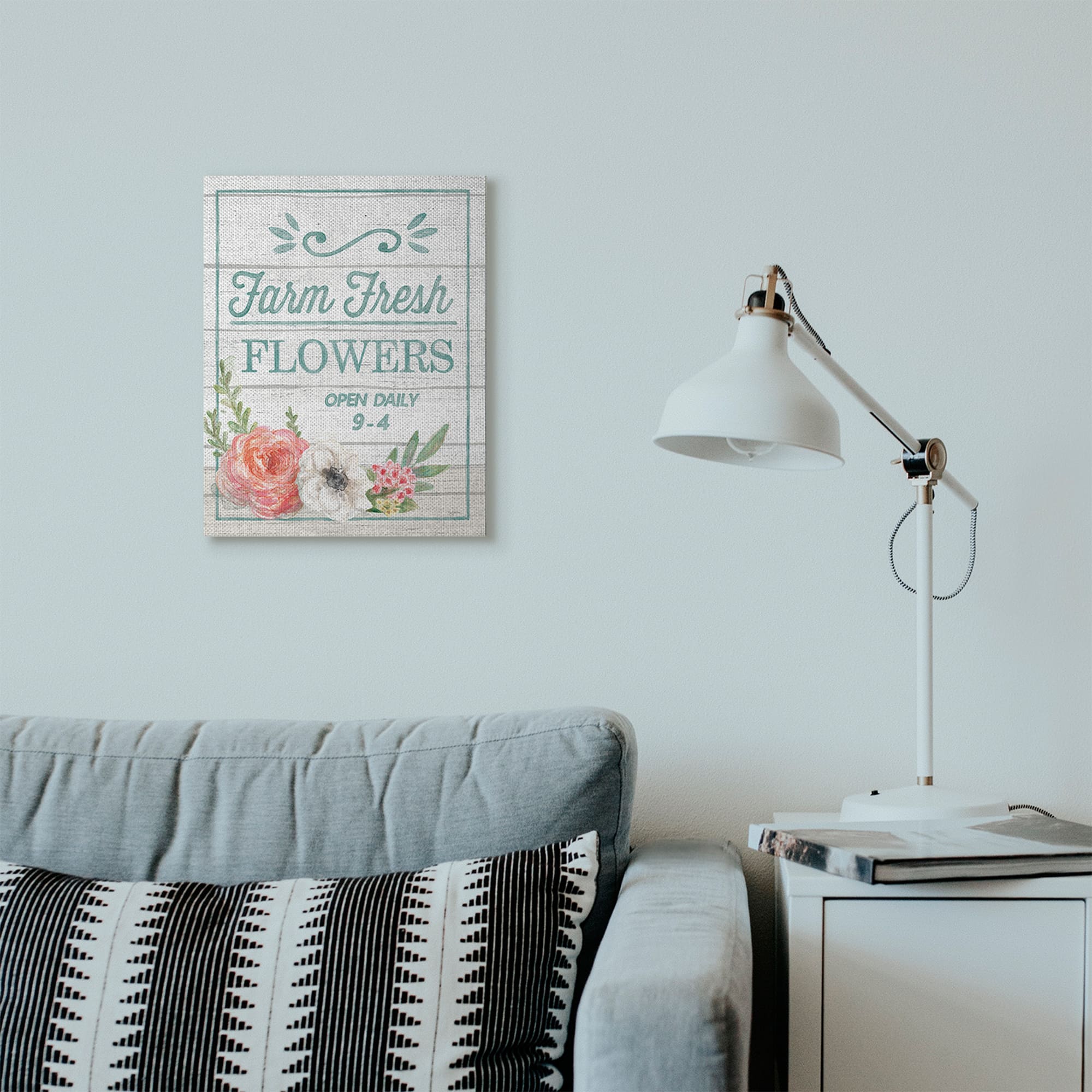 Stupell Industries Farm Fresh Flowers Canvas Wall Art