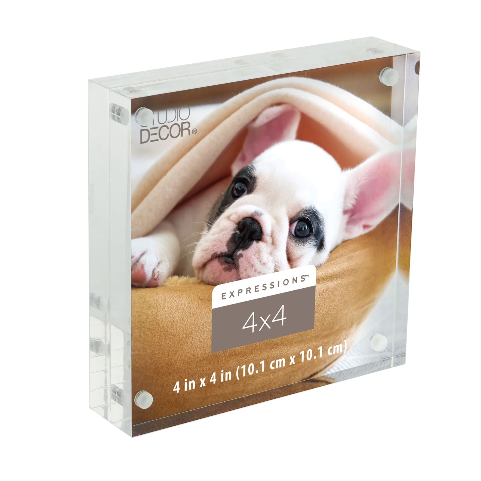 12 Pack: Clear 4" x 4" Acrylic Block Frame, Expressions™ by Studio Décor®