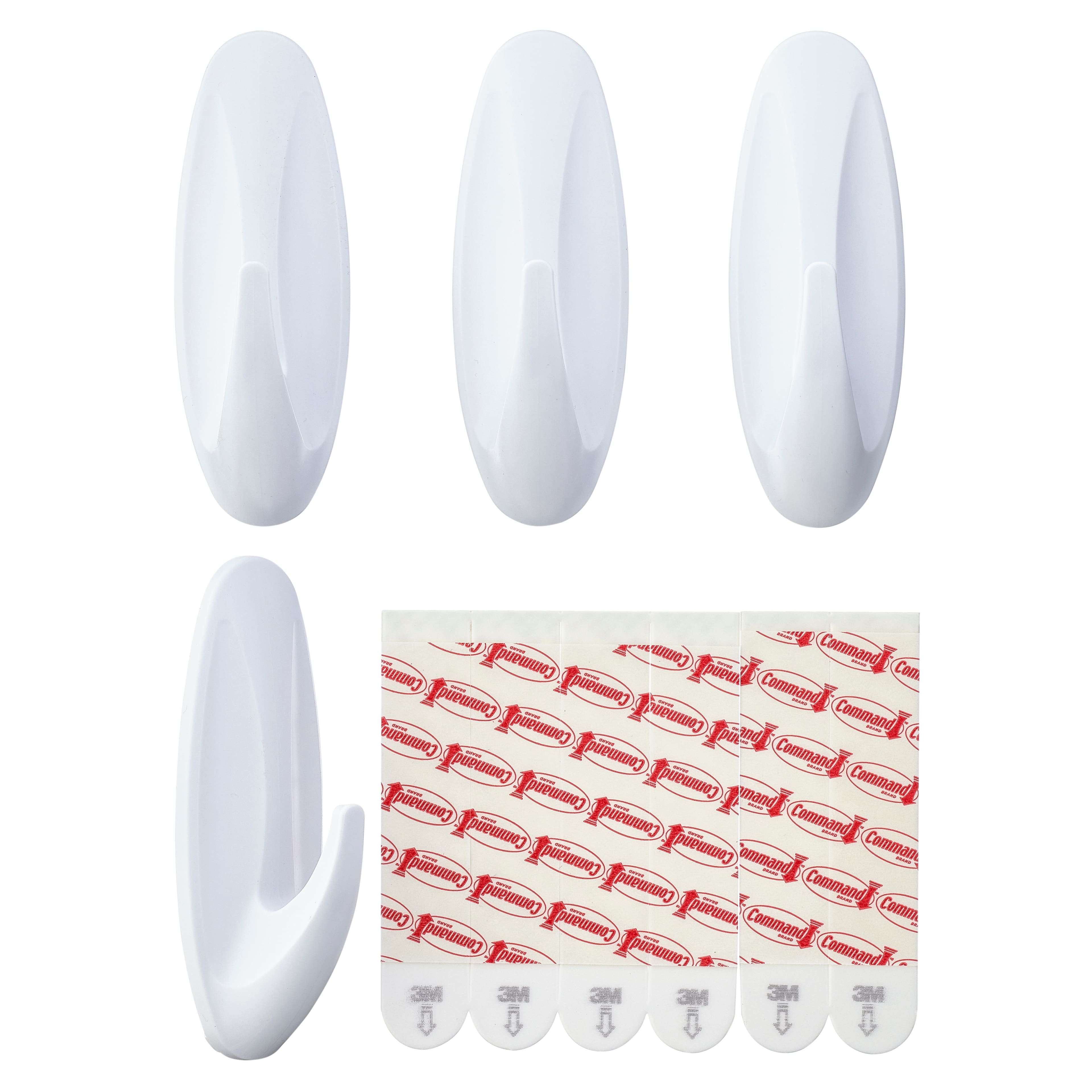 12 Packs: 4 ct. (48 total) Command™ White Large Designer Hooks