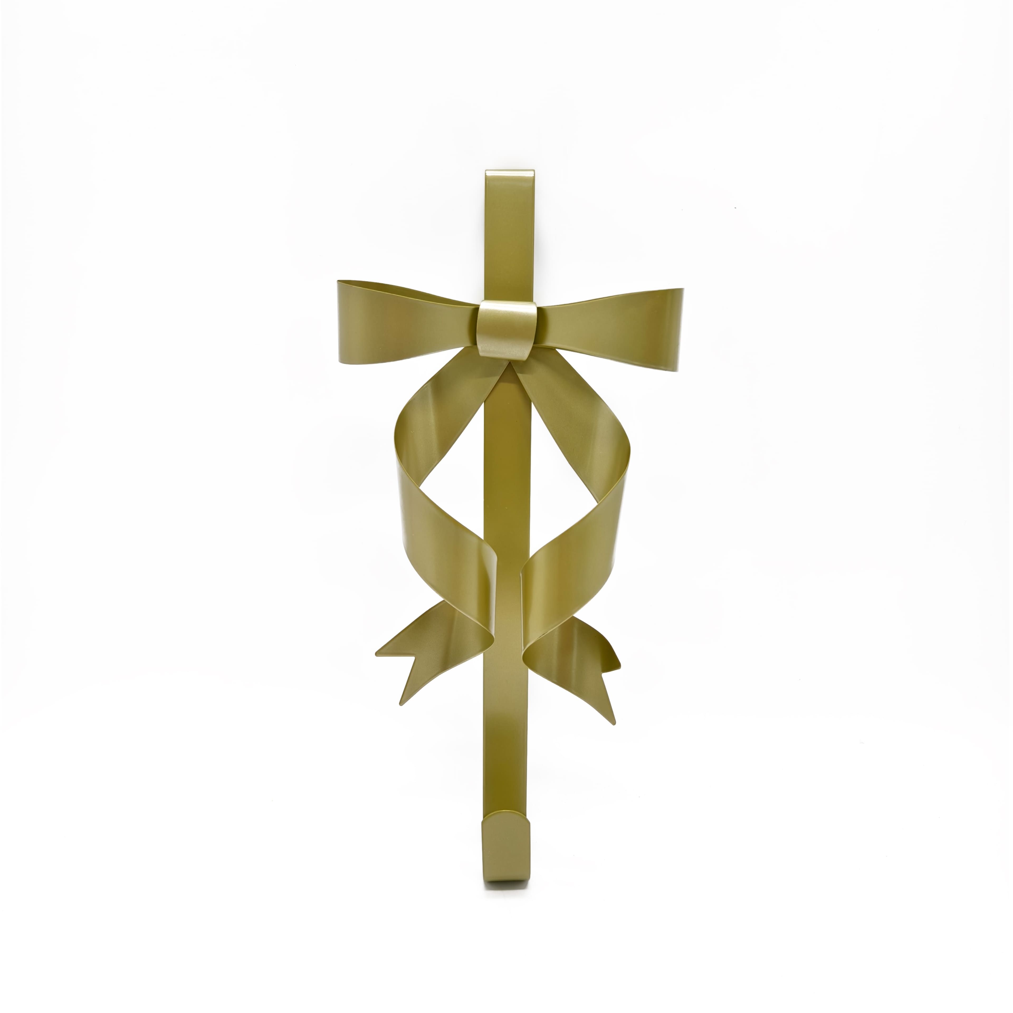 15&#x22; Gold Bow Metal Wreath Hanger by Ashland&#xAE;