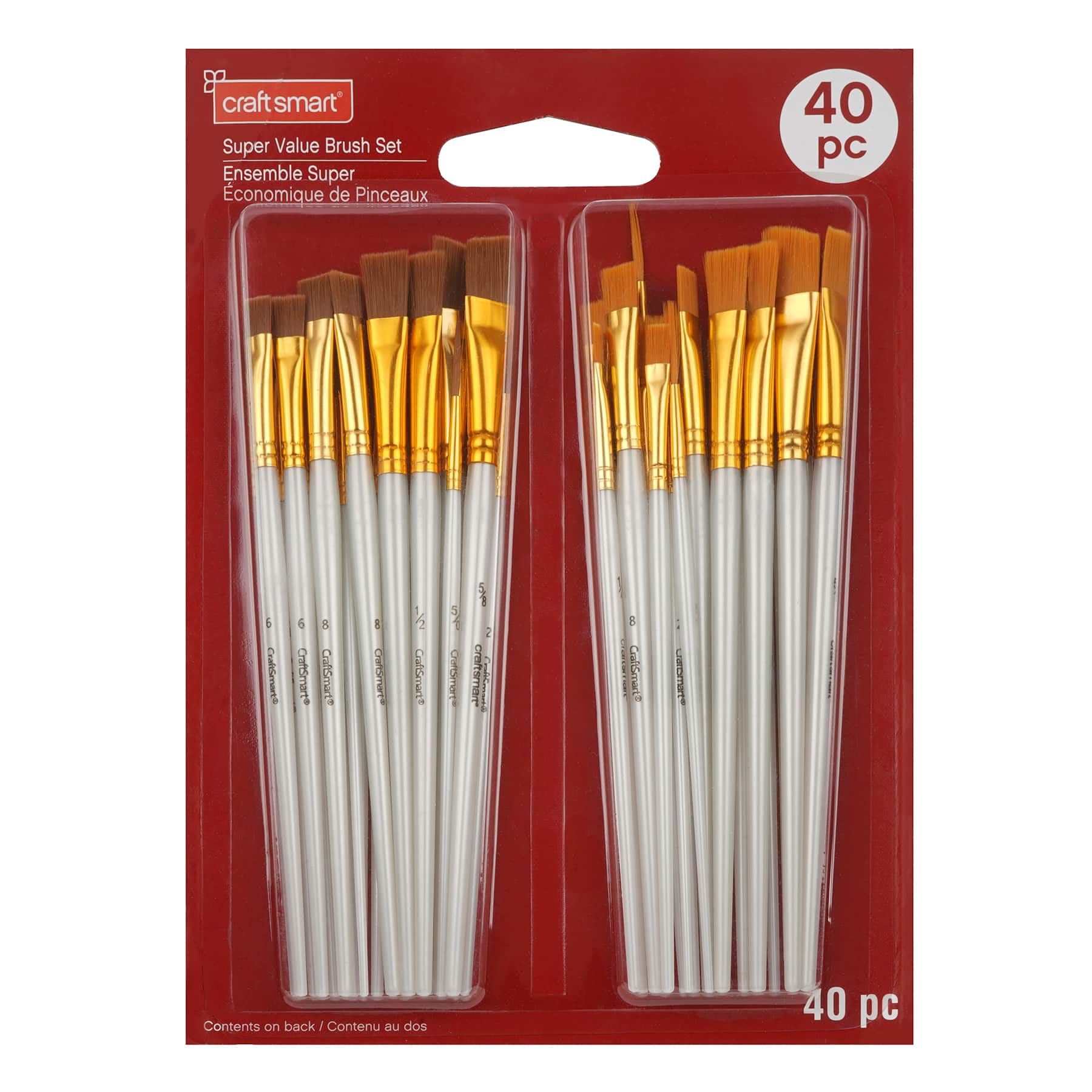6 Packs: 40 ct. (240 total) Super Value Brush Set by Craft Smart&#xAE;