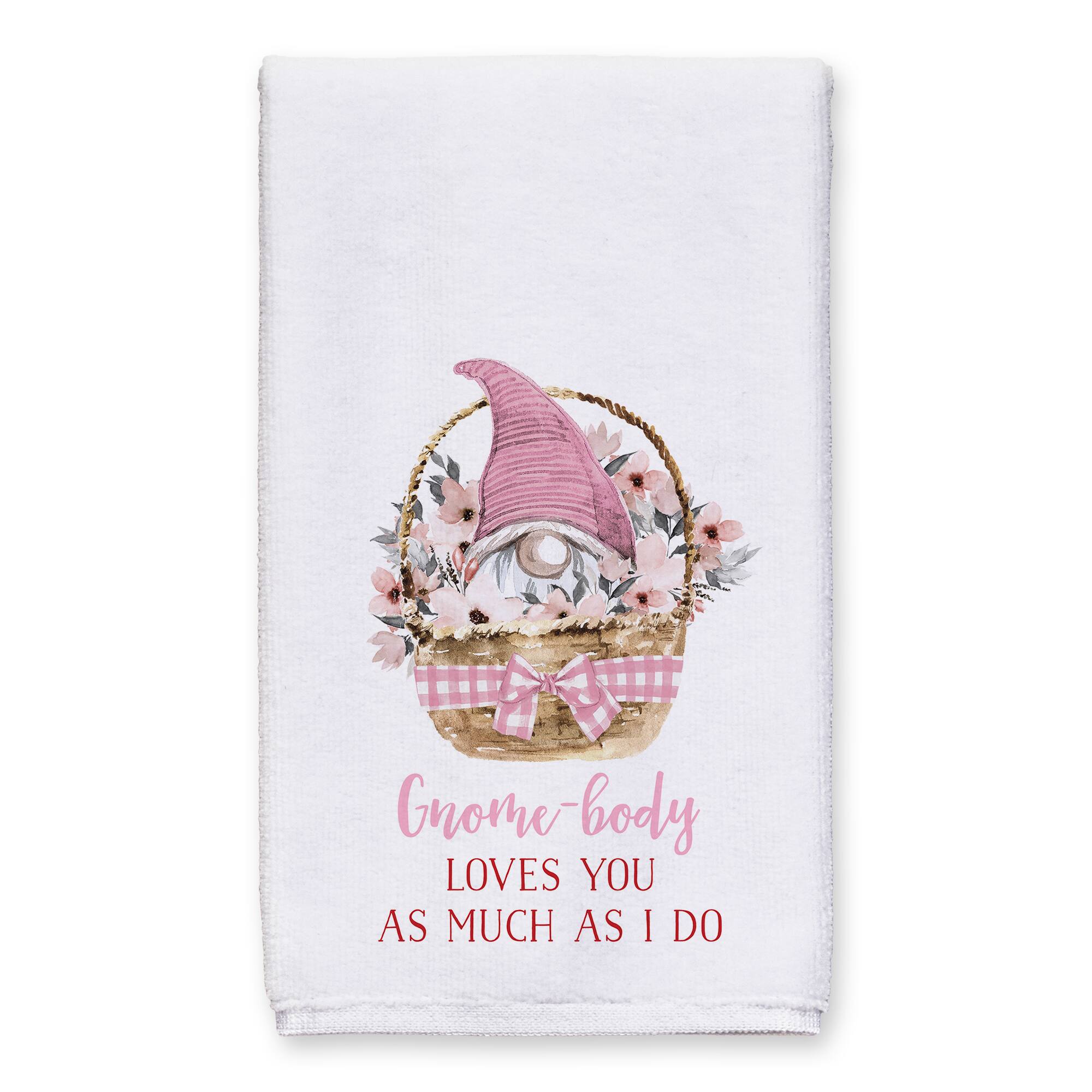 Gnome-body Loves You As Much As I Do Tea Towel Set
