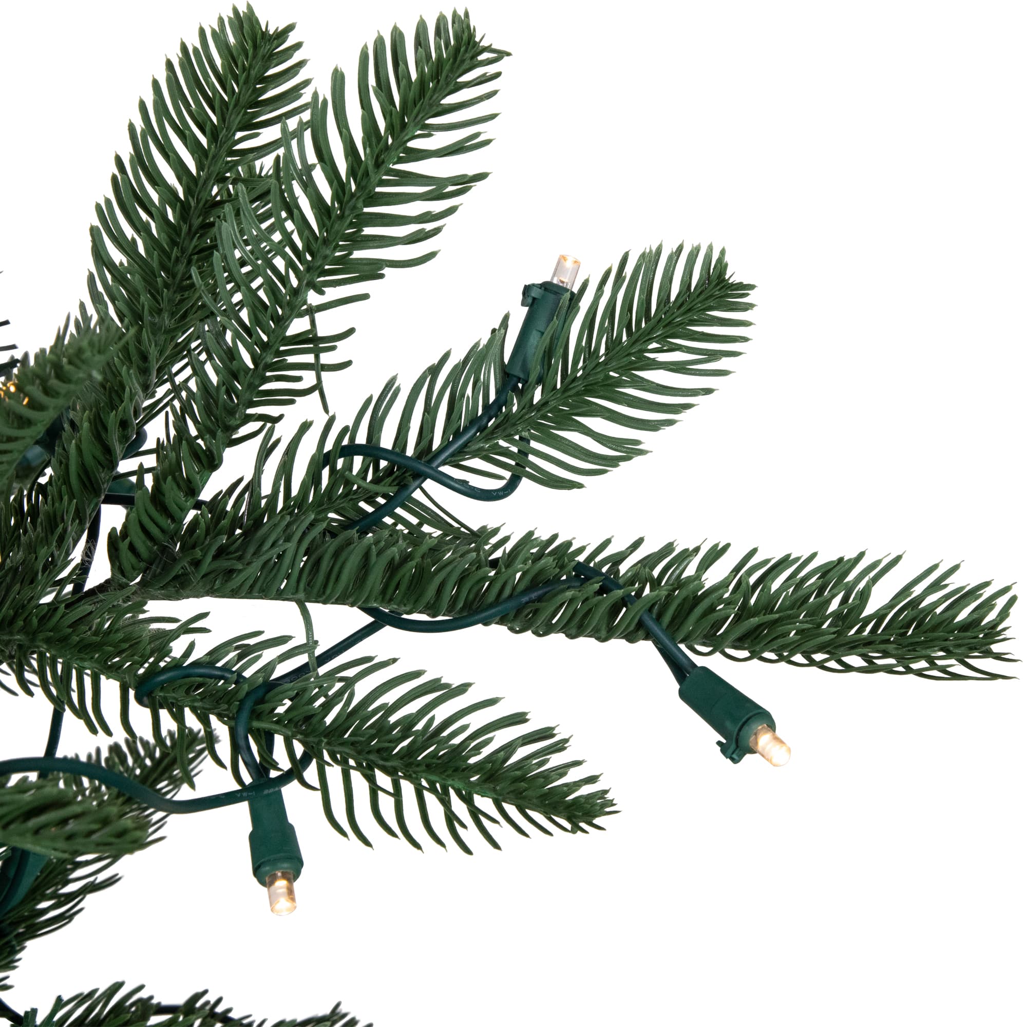 6.5ft. Pre-Lit Nordmann Fir Artificial Christmas Tree, Warm White LED Lights