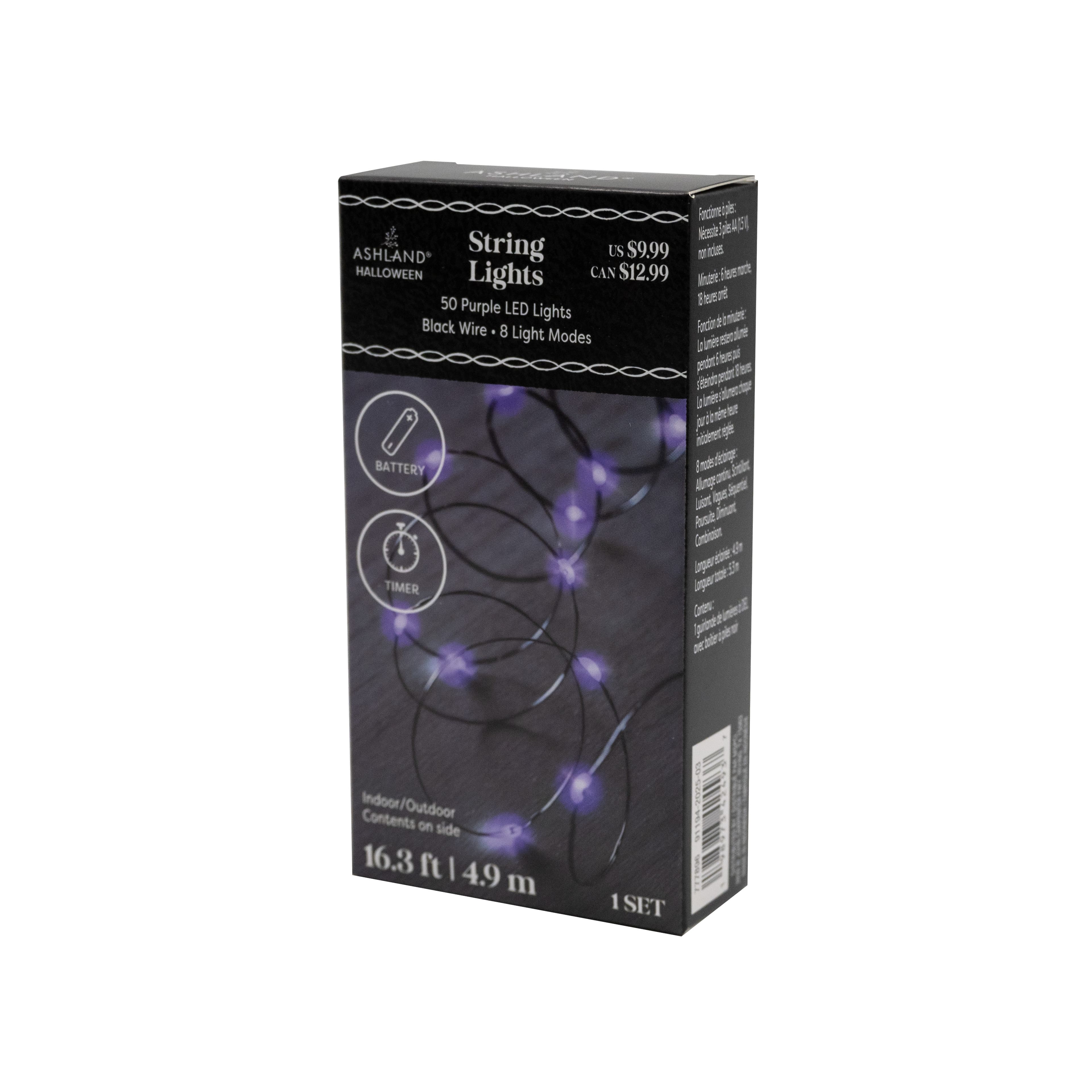 50ct. Purple LED String Lights by Ashland®