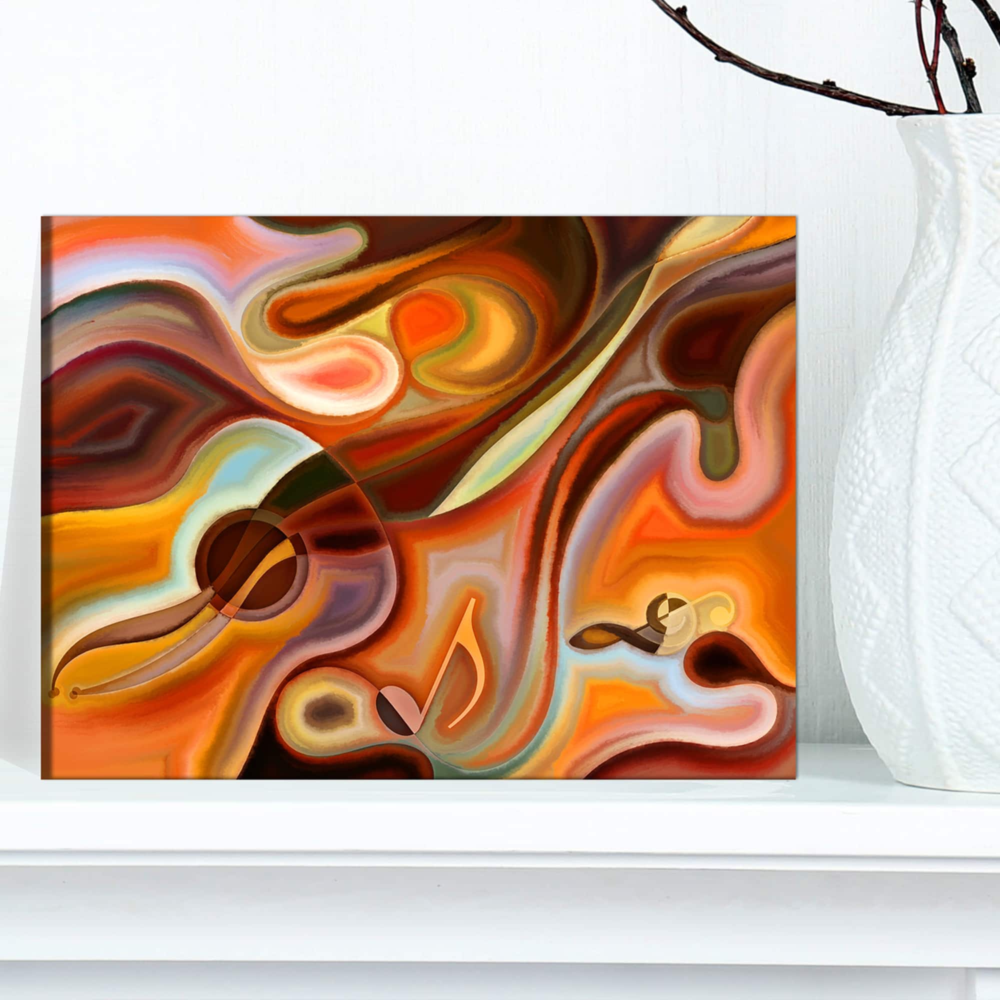 Designart - Music Dreams - Abstract Canvas Art Print
