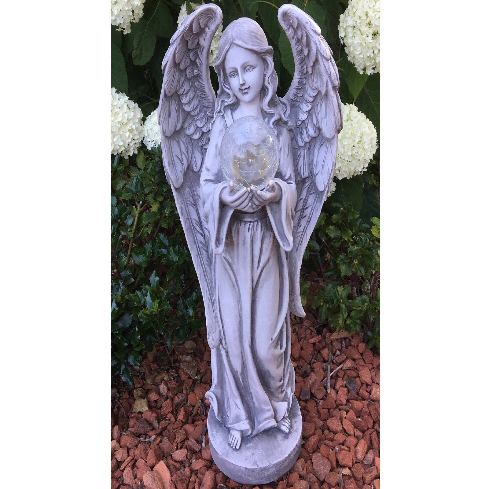 Santa&#x27;s Workshop 23&#x22; Angel With Glass Ball D&#xE9;cor