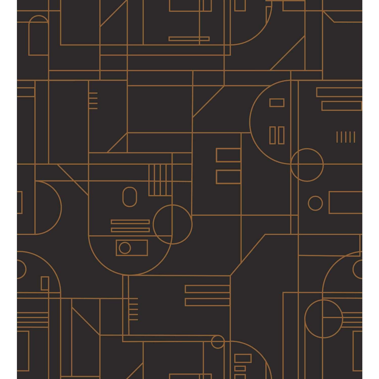 RoomMates Star Wars R2D2 Geometric Peel &#x26; Stick Wallpaper
