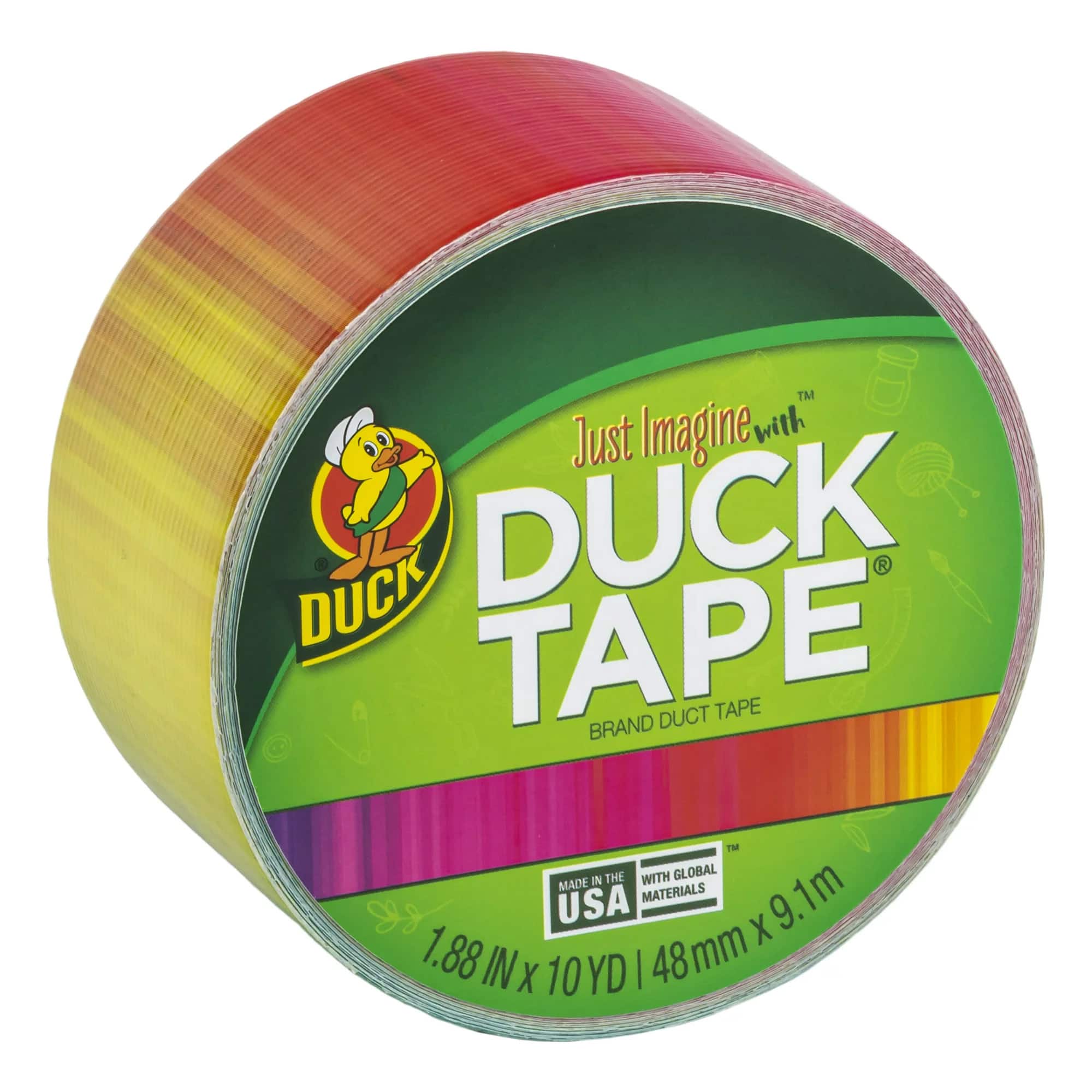 Duck 1.88 x 10 yd. Rainbow Duct Tape