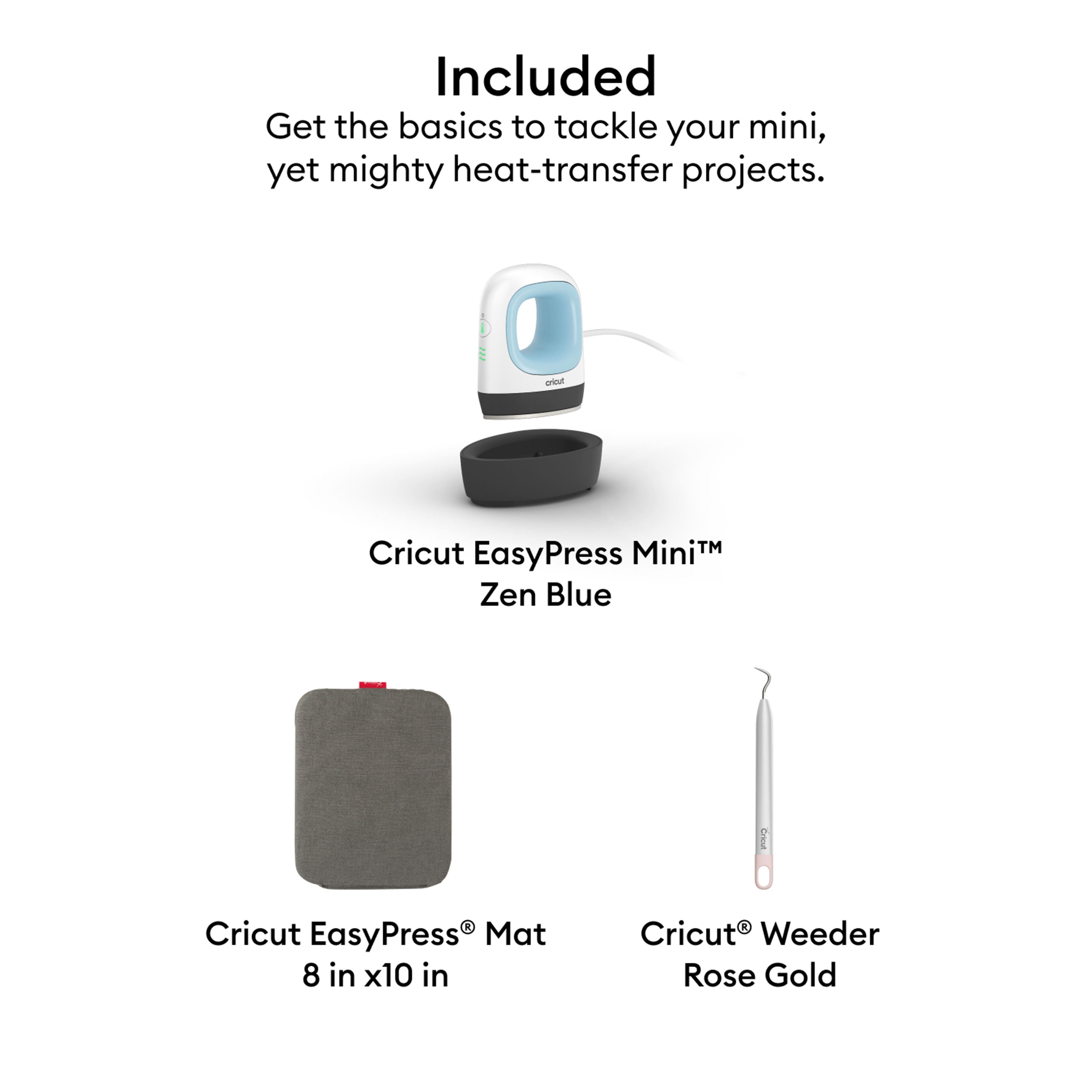 Cricut EasyPress Mini™ + Mat & Weeder Bundle