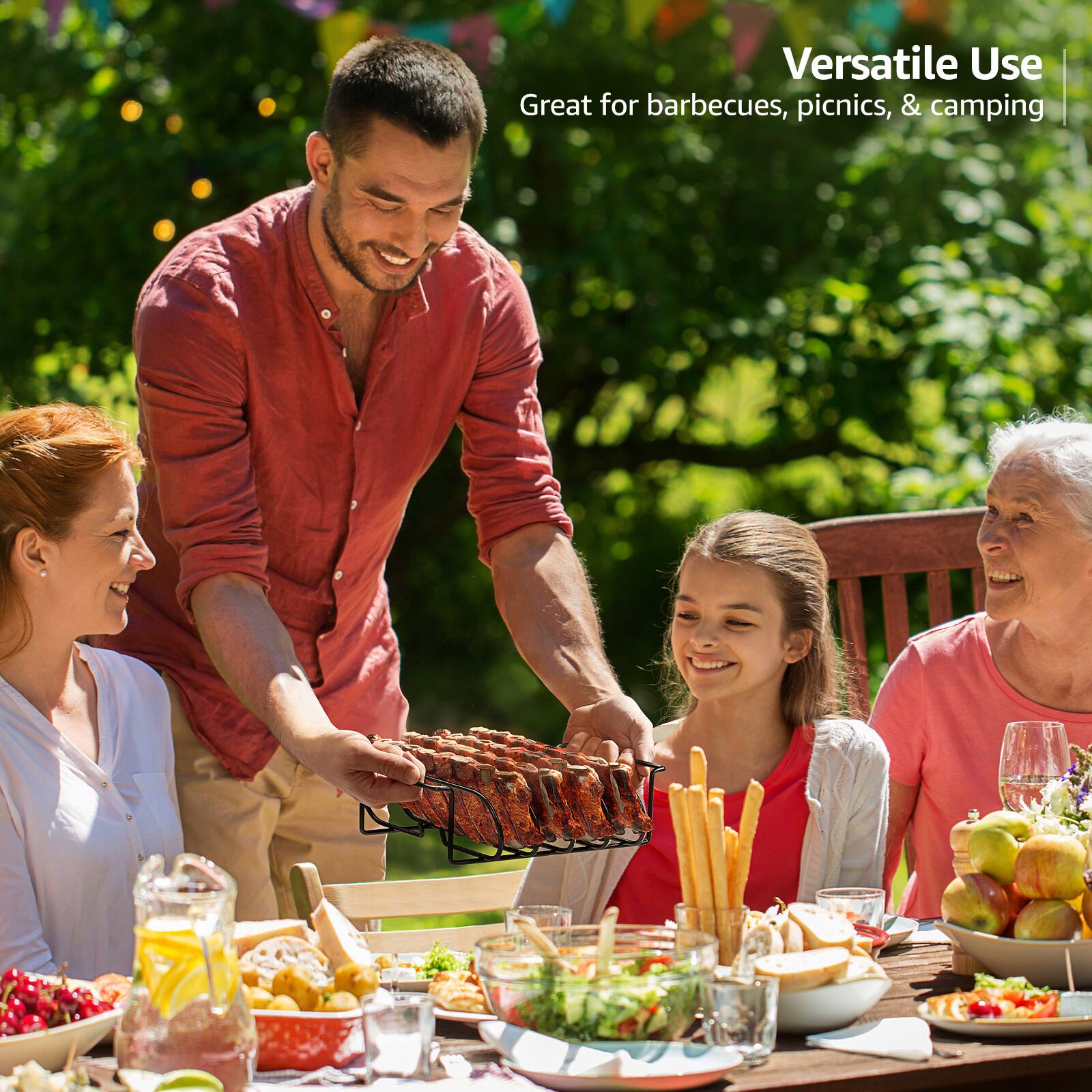 Sorbus 13.5" Black Non-Stick Grilling Rack