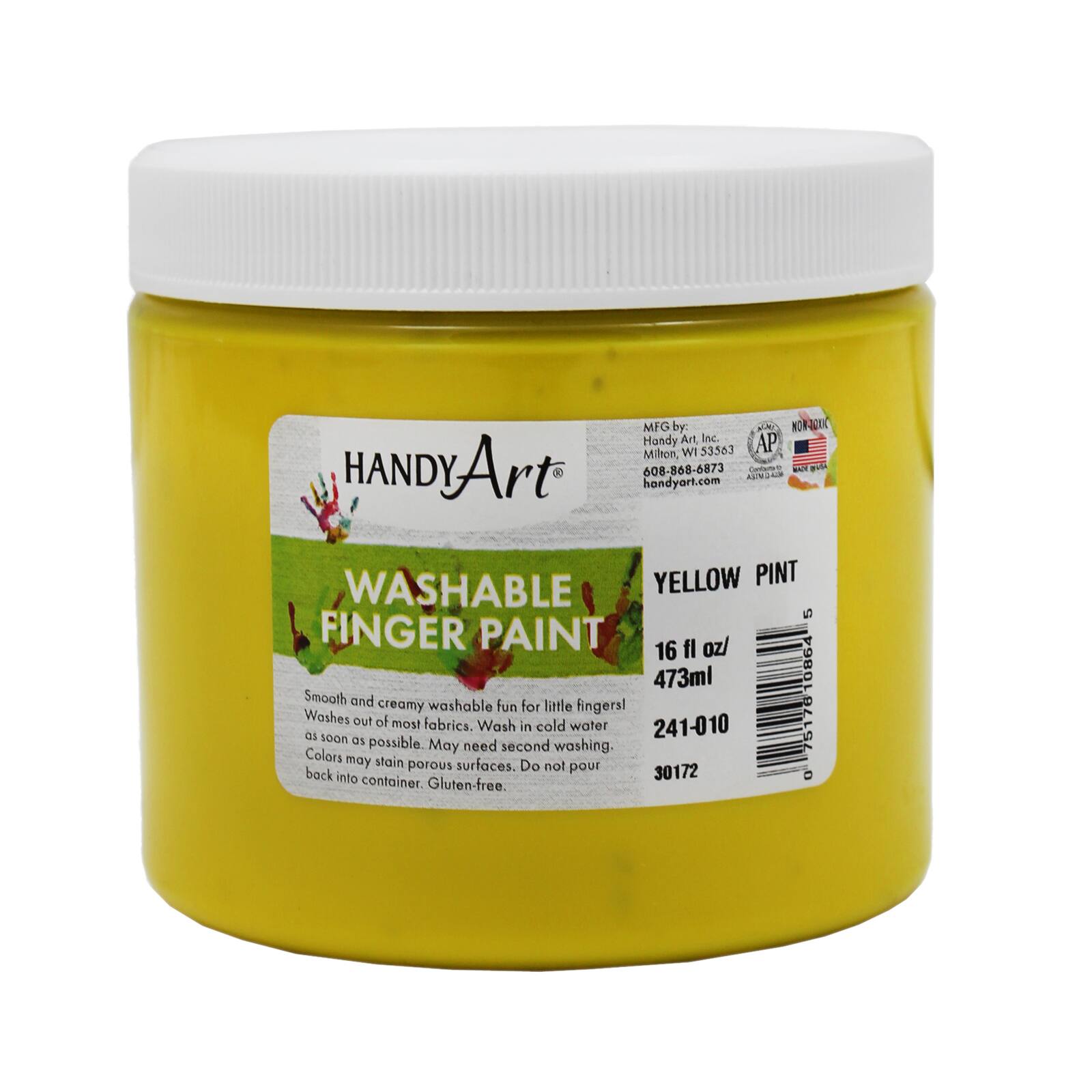 6 Packs: 12 ct. (72 total) Handy Art® Washable Finger Paint