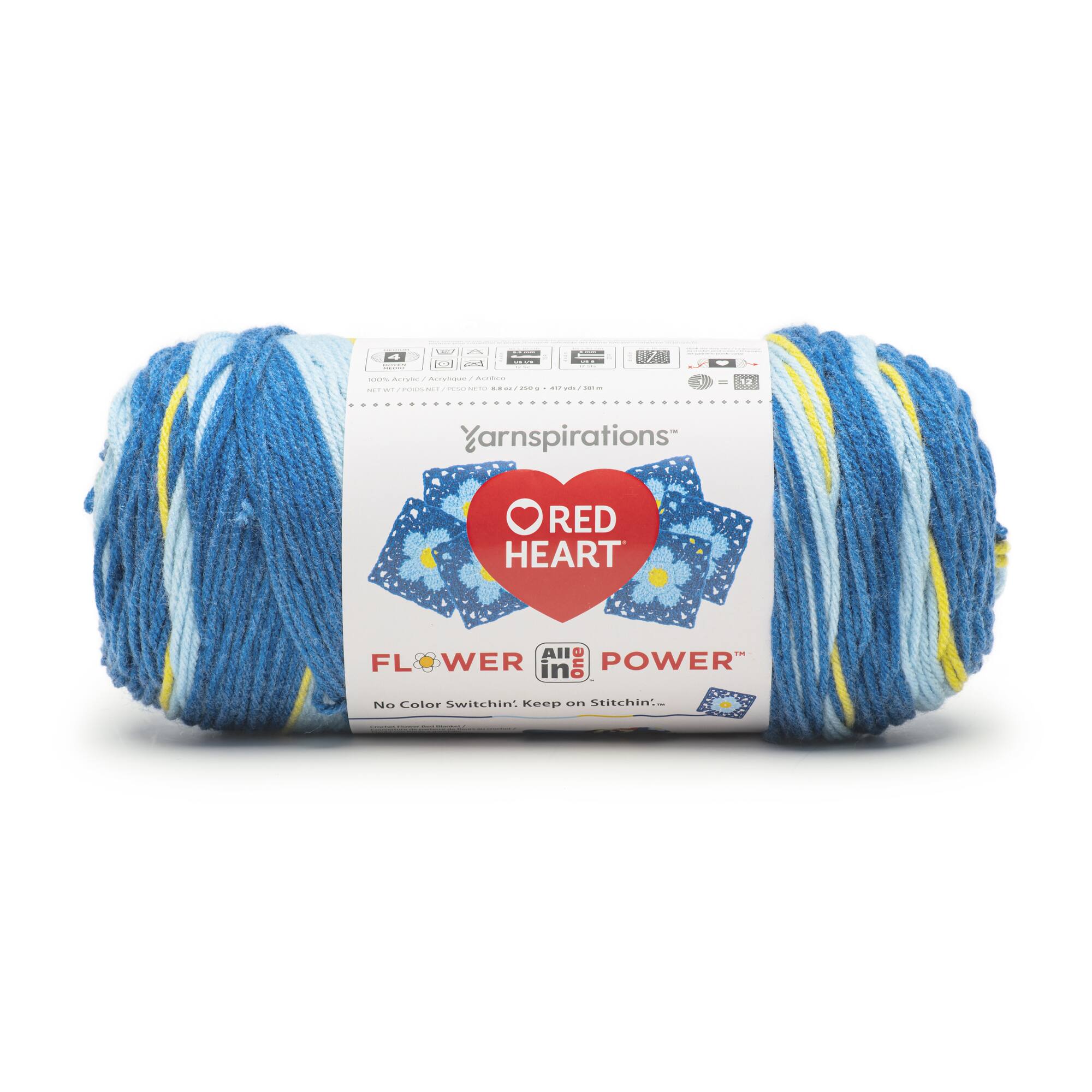 3 Pack Red Heart&#xAE; All In One Flower Power&#x2122; Yarn