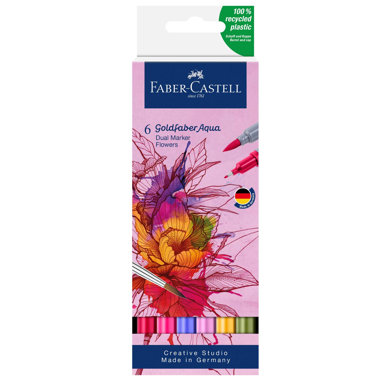 Goldfaber Flowers Dual Ended Aqua Markers, Michaels