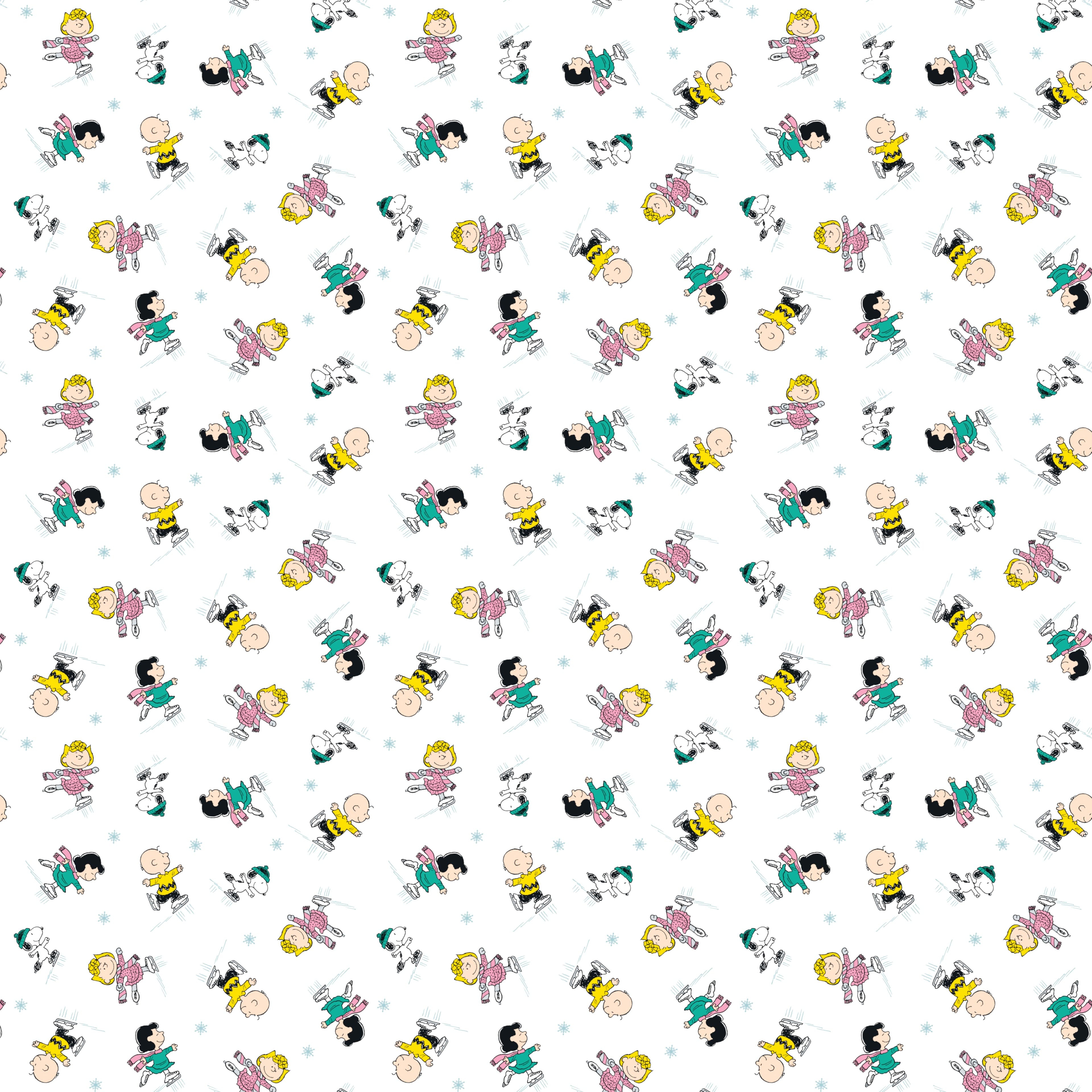 Peanuts&#xAE; Gang Ice Skating Cotton Fabric