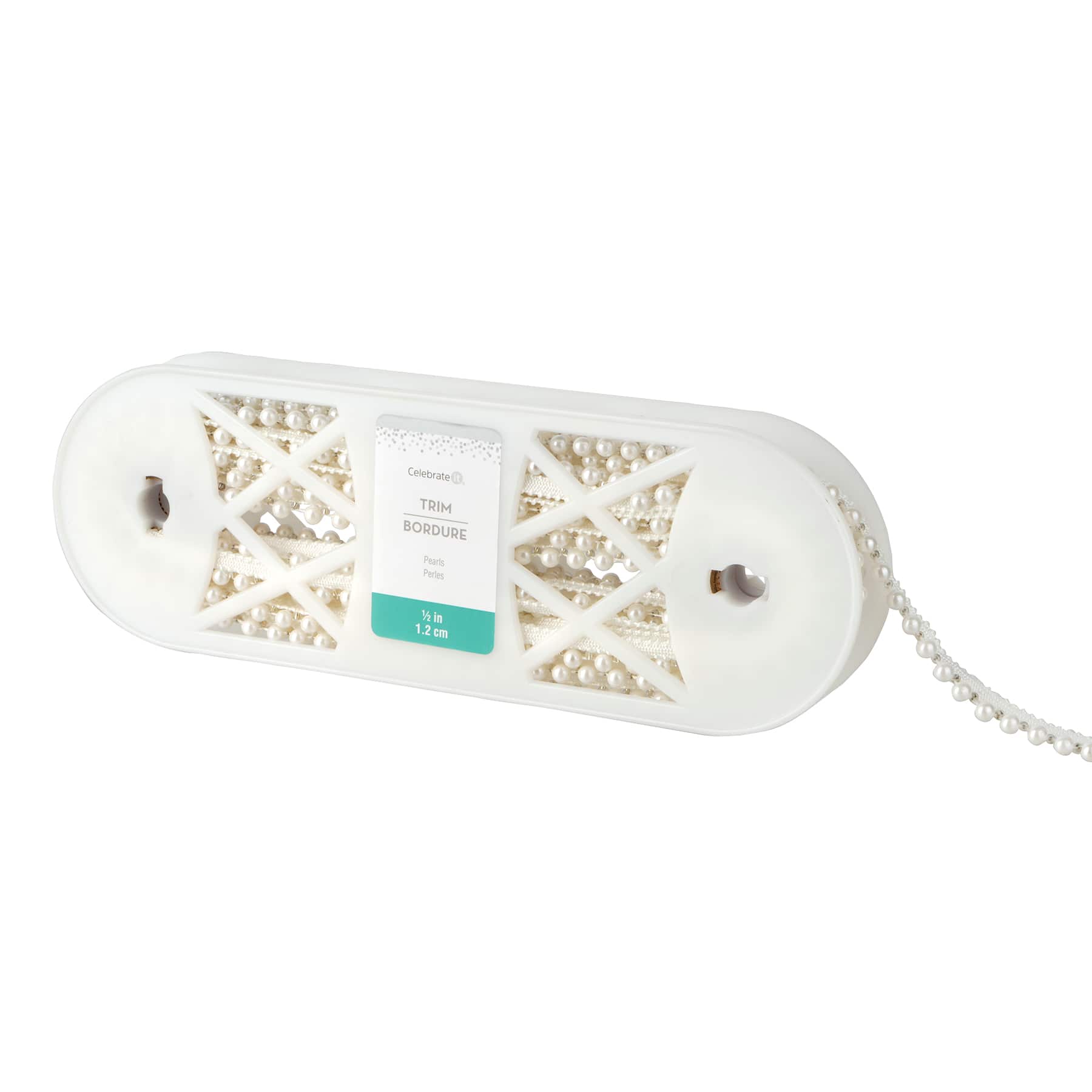 1/2&#x22; Ivory Pearl Bead Trim by Celebrate It&#xAE;