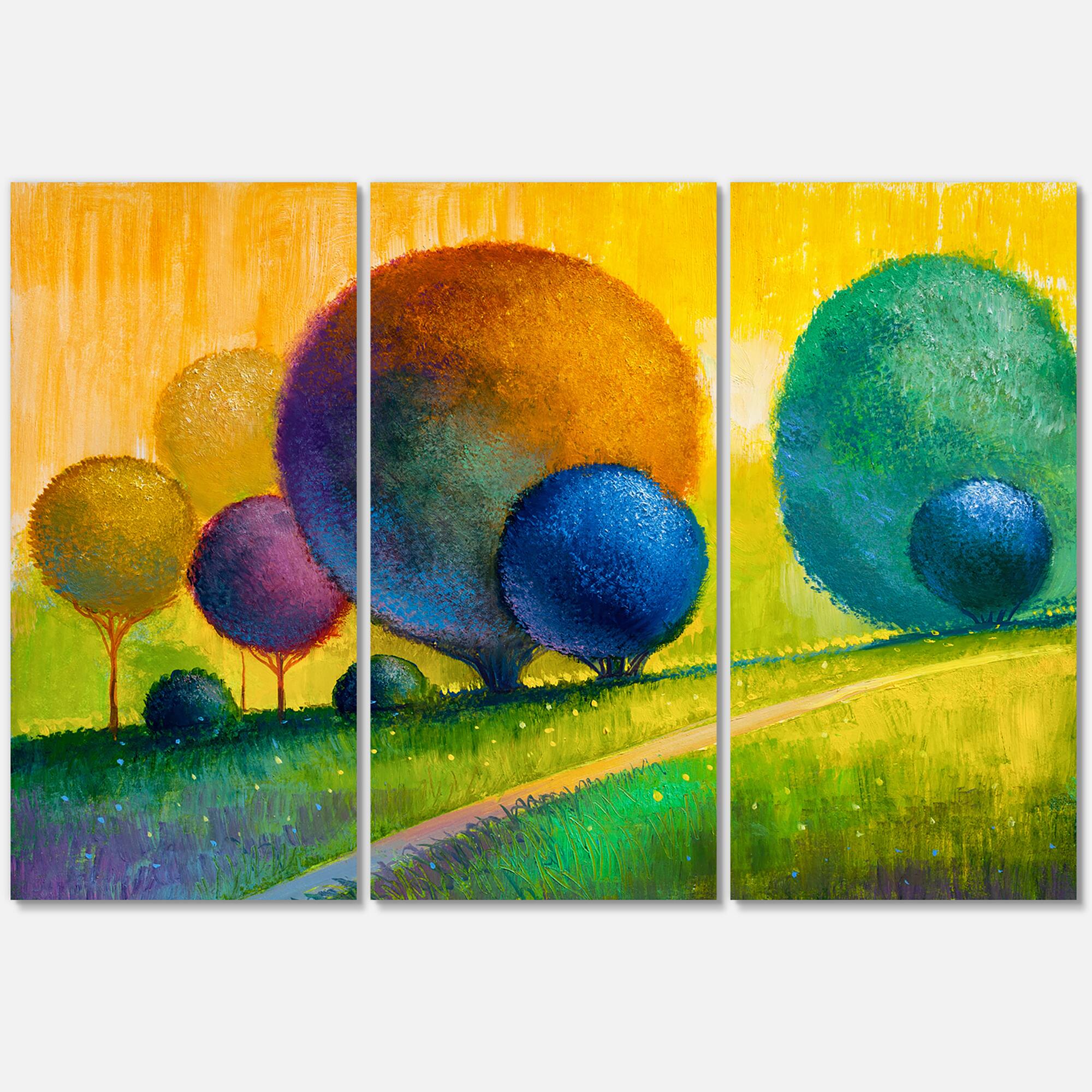 Designart - Colourful Ornamental Trees III