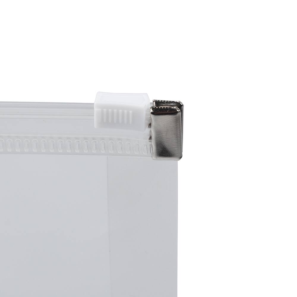 JAM Paper 4.5&#x22; x 6.5&#x22; Clear Plastic Zip Closure Envelopes, 12ct.