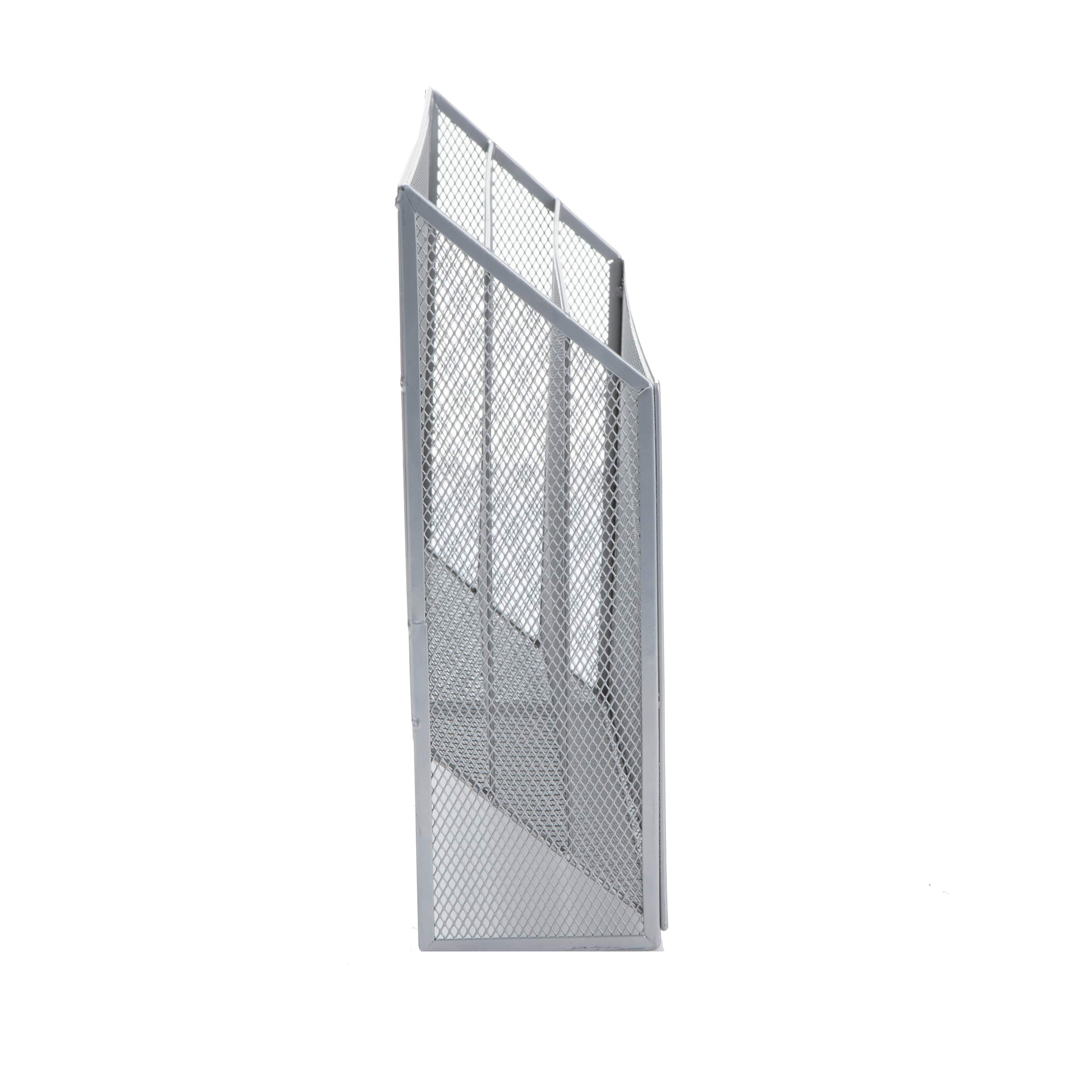 Mind Reader 3-Tier Vertical Mesh Wall File Holder