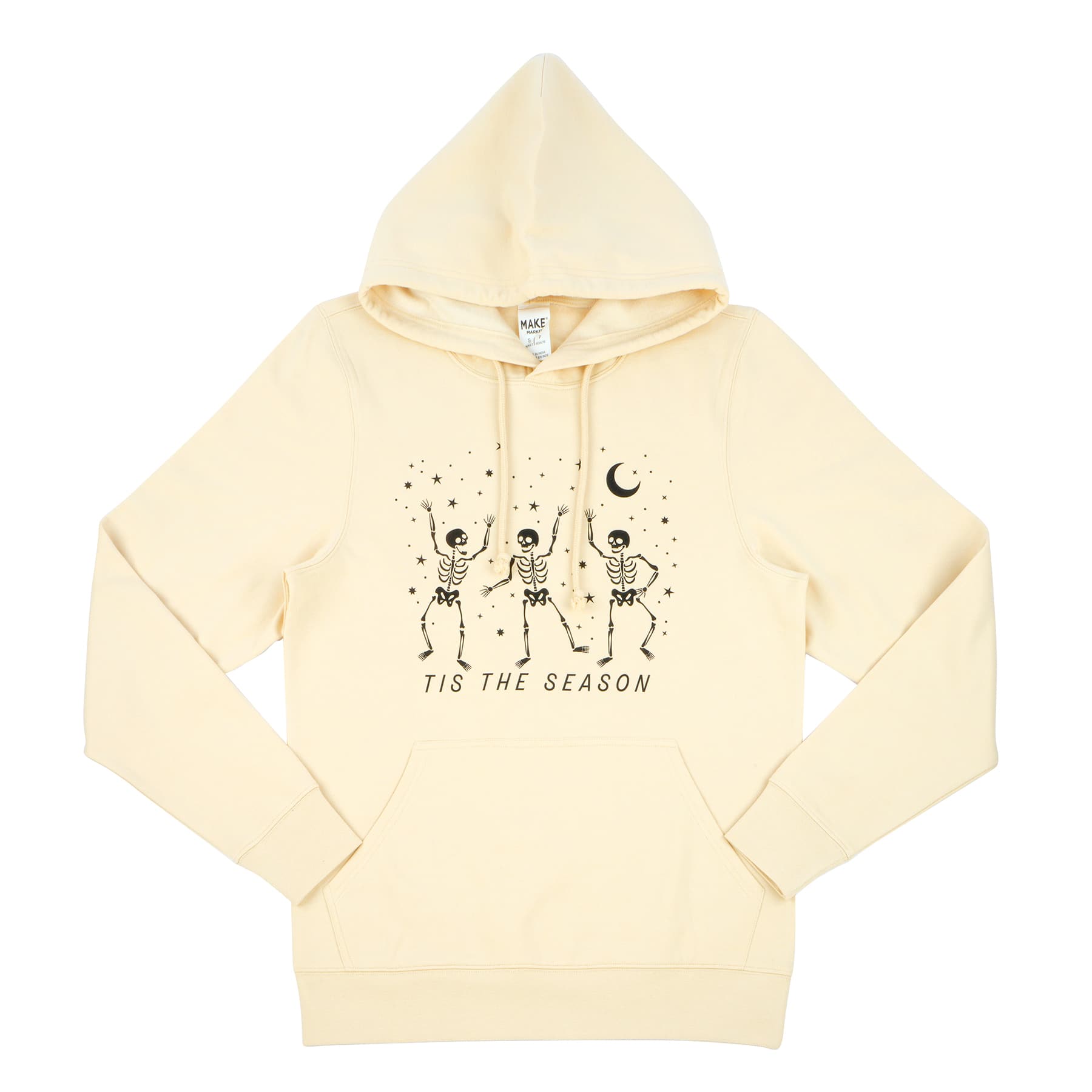 Beige Tis the Season Adult Pullover Hooded Sweatshirt by Celebrate It&#x2122;
