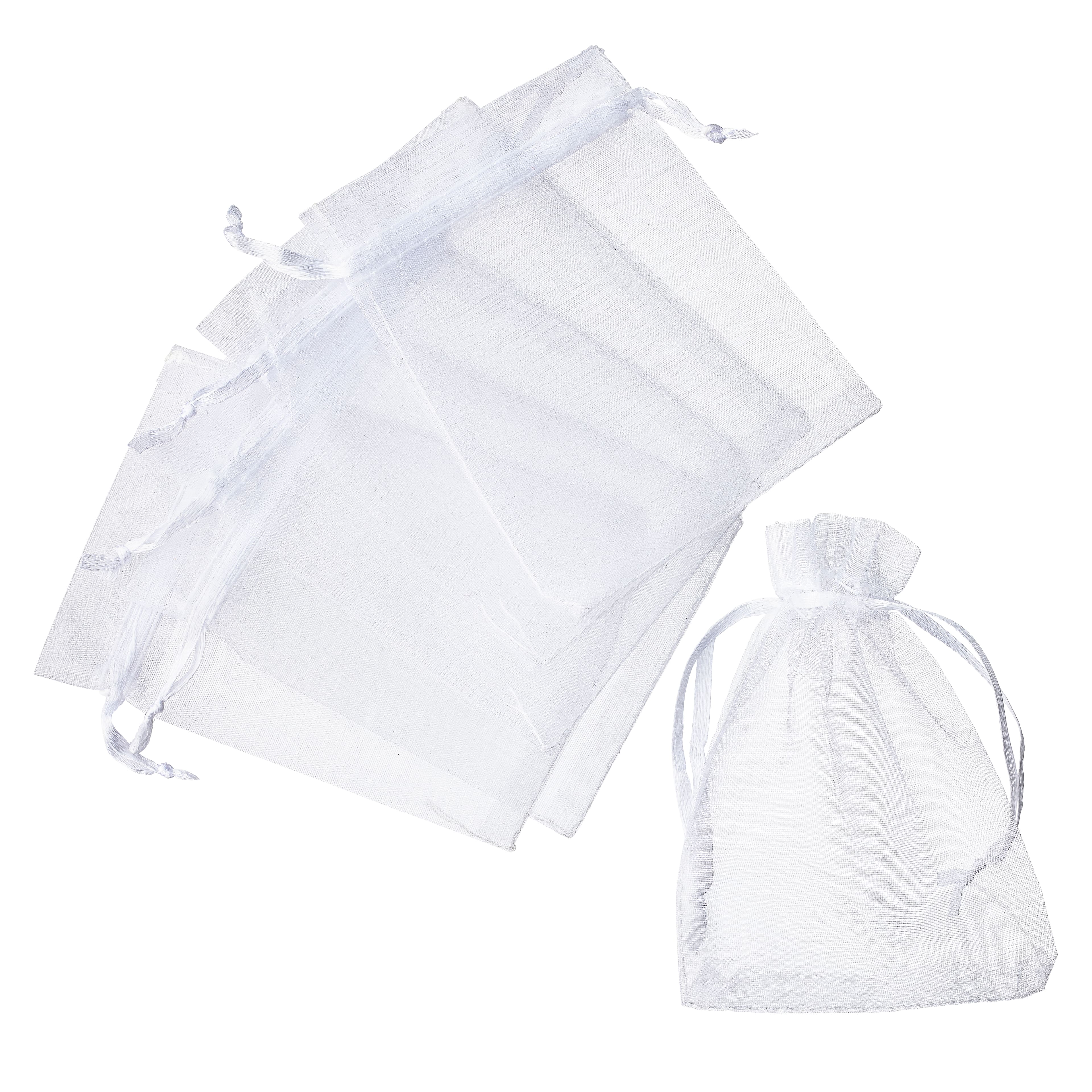 12 Packs: 12 ct. (144 total) Small White Organza Favor Bags by Celebrate It™ Occasions™