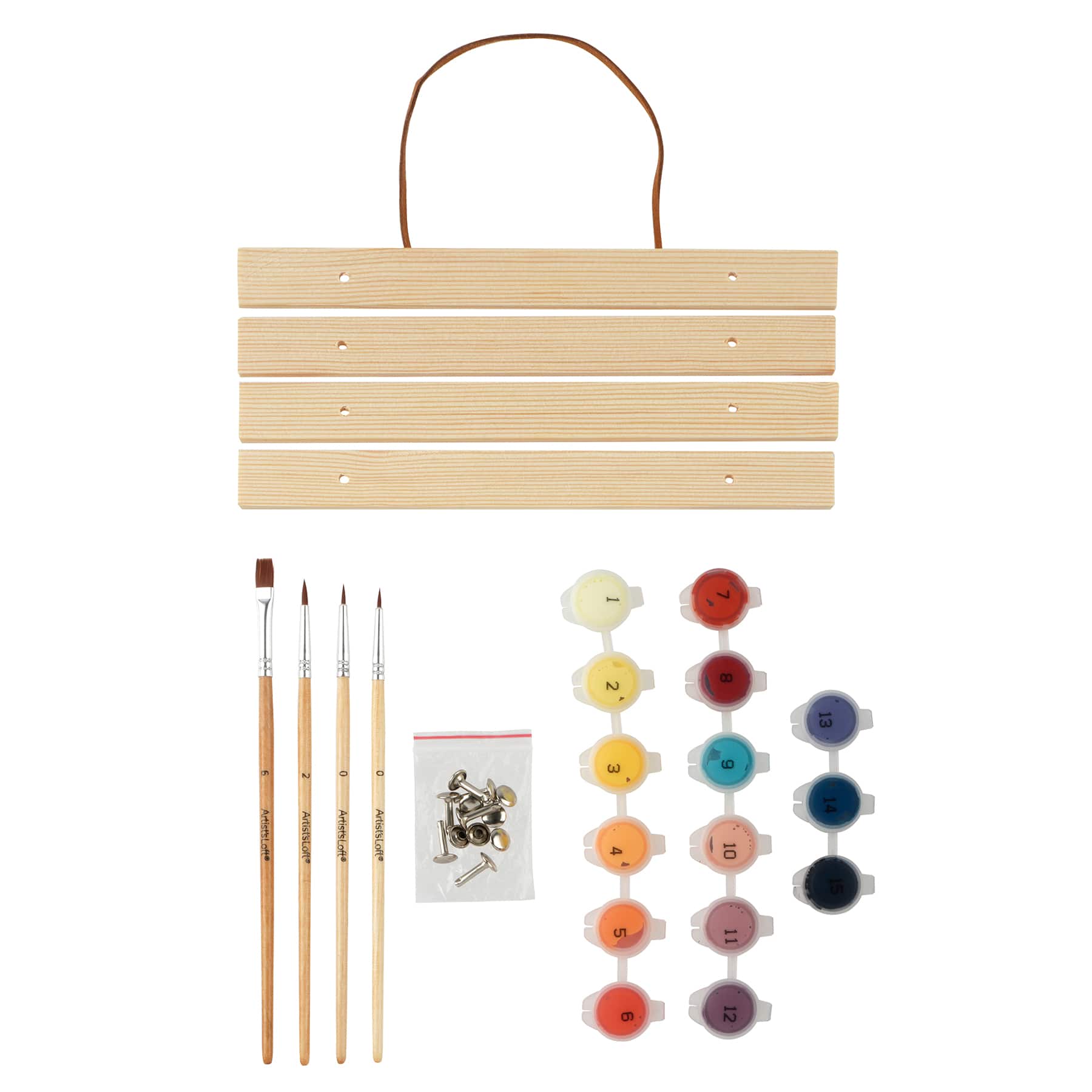 8" x 10" Hero Paint-by-Number Kit with Wood Display Hanger by Artist's Loft®