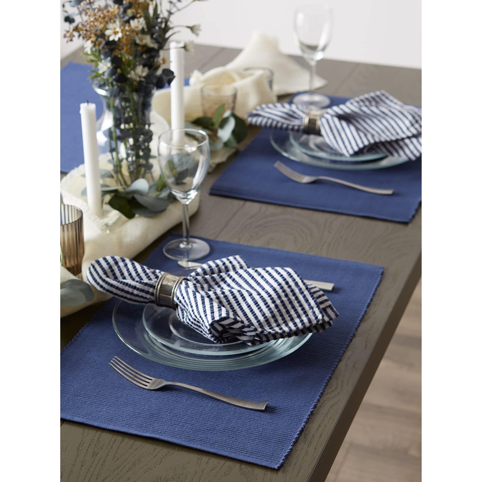 DII&#xAE; Ribbed Cotton Placemats, 6ct.