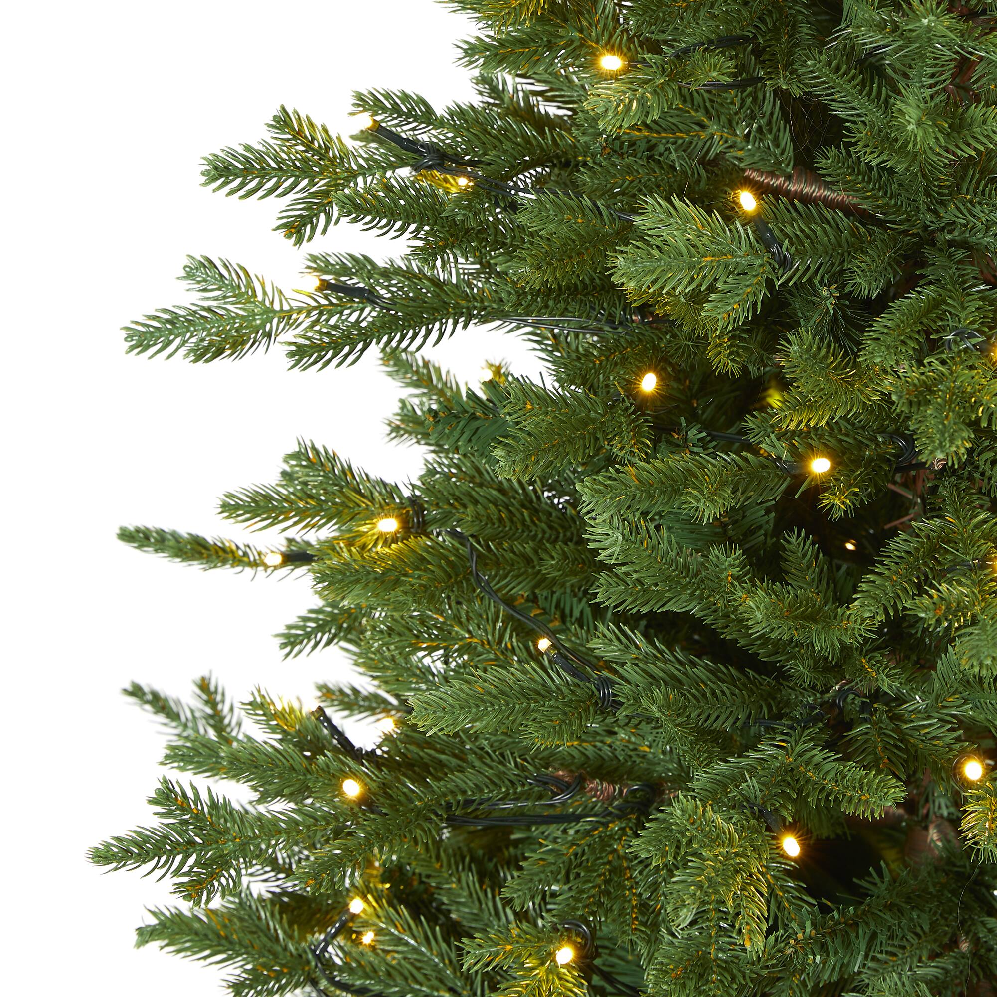 5ft. Pre-Lit Wyoming Spruce Artificial Christmas Tree with Clear LED Lights 