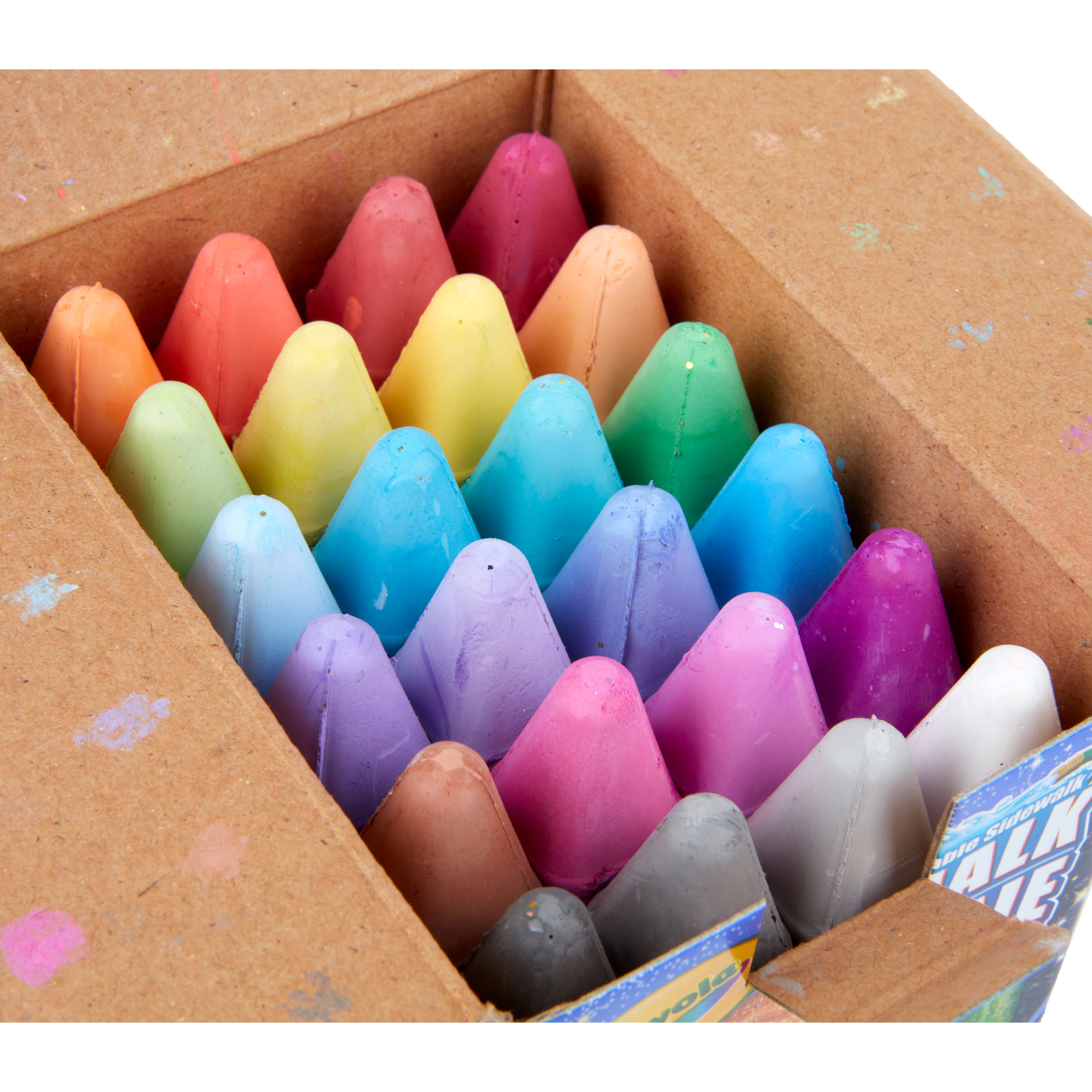 Crayola® Glitter 24 Color Washable Sidewalk Chalk