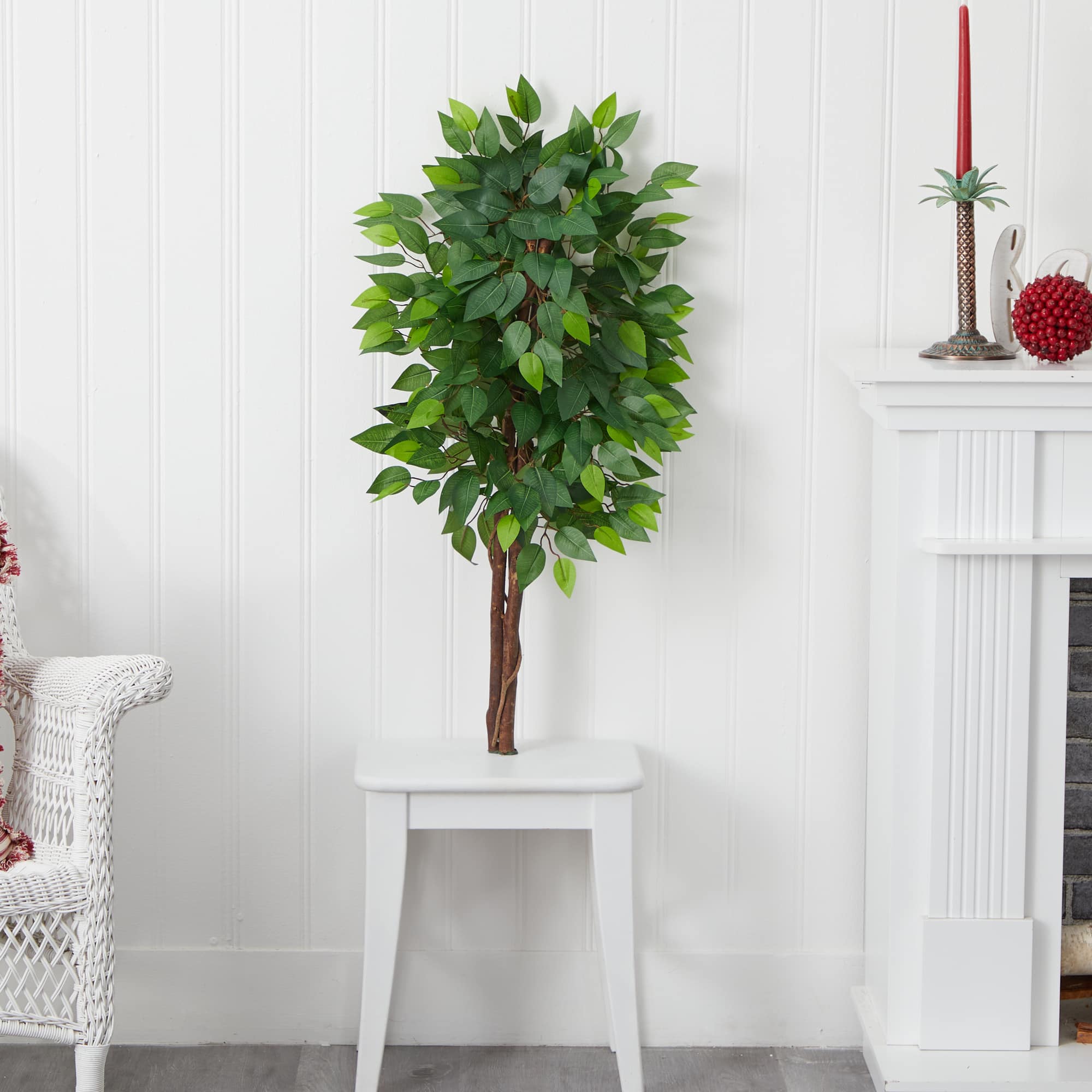 3ft. Artificial Double Trunk Ficus Tree