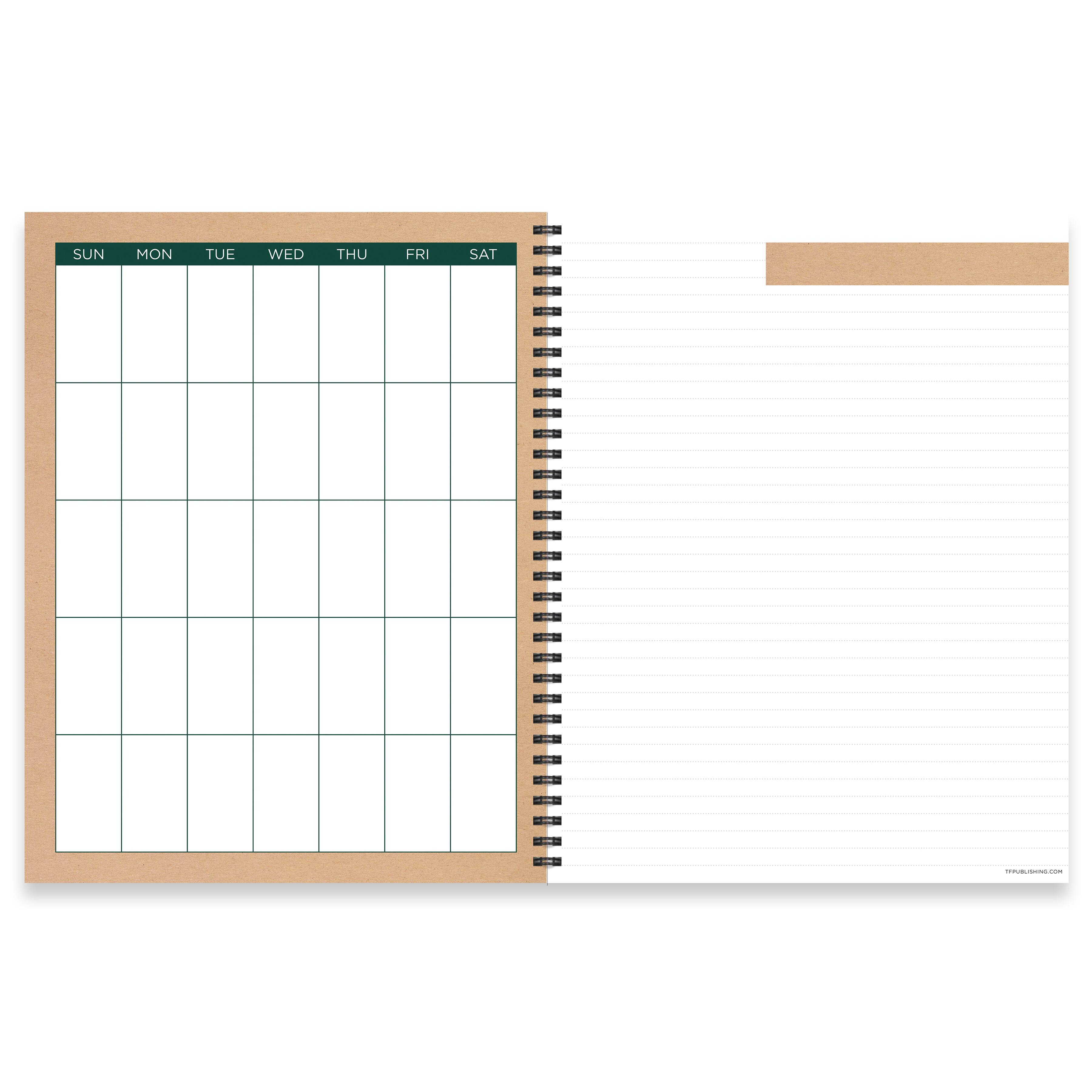 TF Publishing Large Kraft Undated Weekly Teacher Planner
