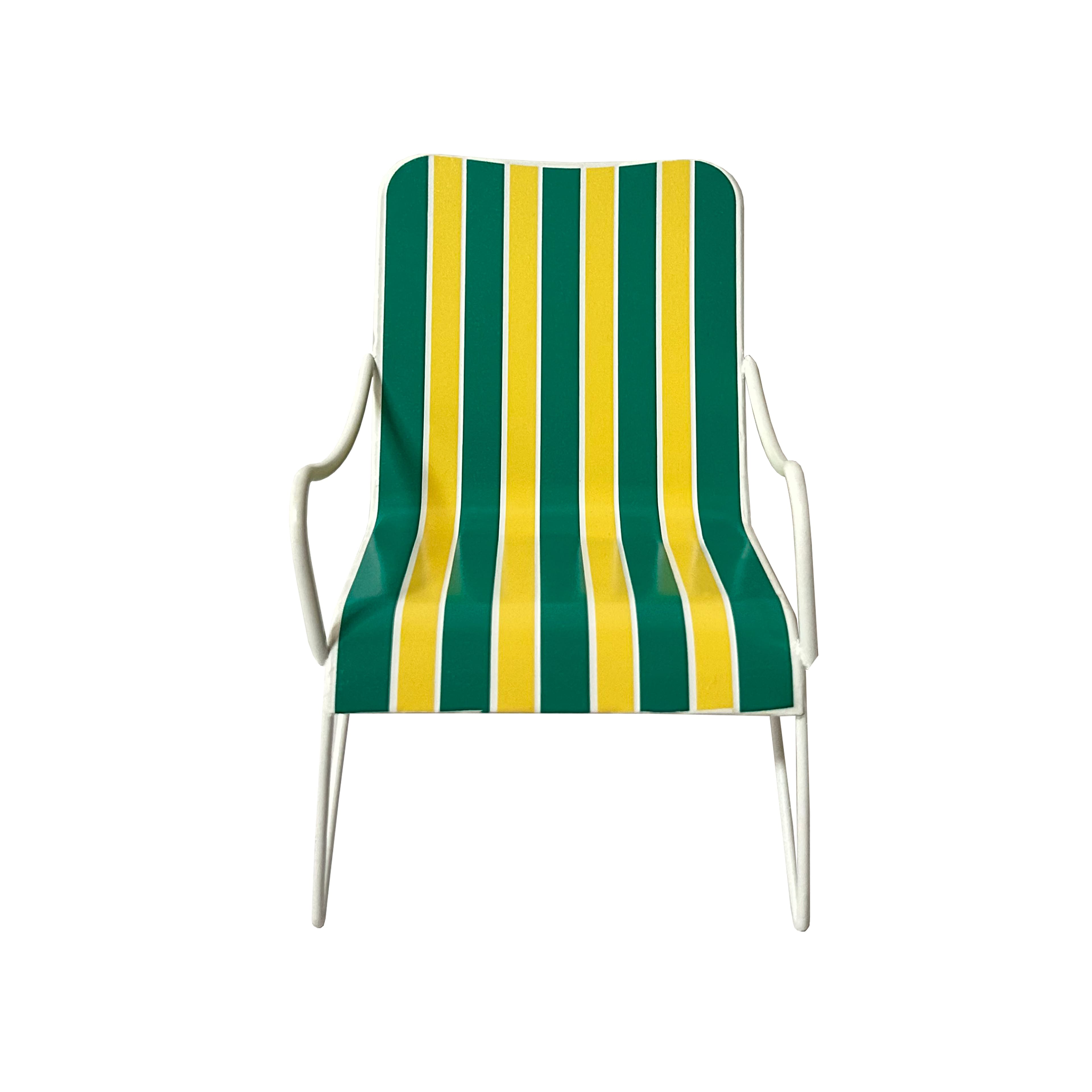 Assorted 6.75&#x22; Striped Metal Beach Chair Tabletop D&#xE9;cor, 1pc. by Ashland&#xAE;