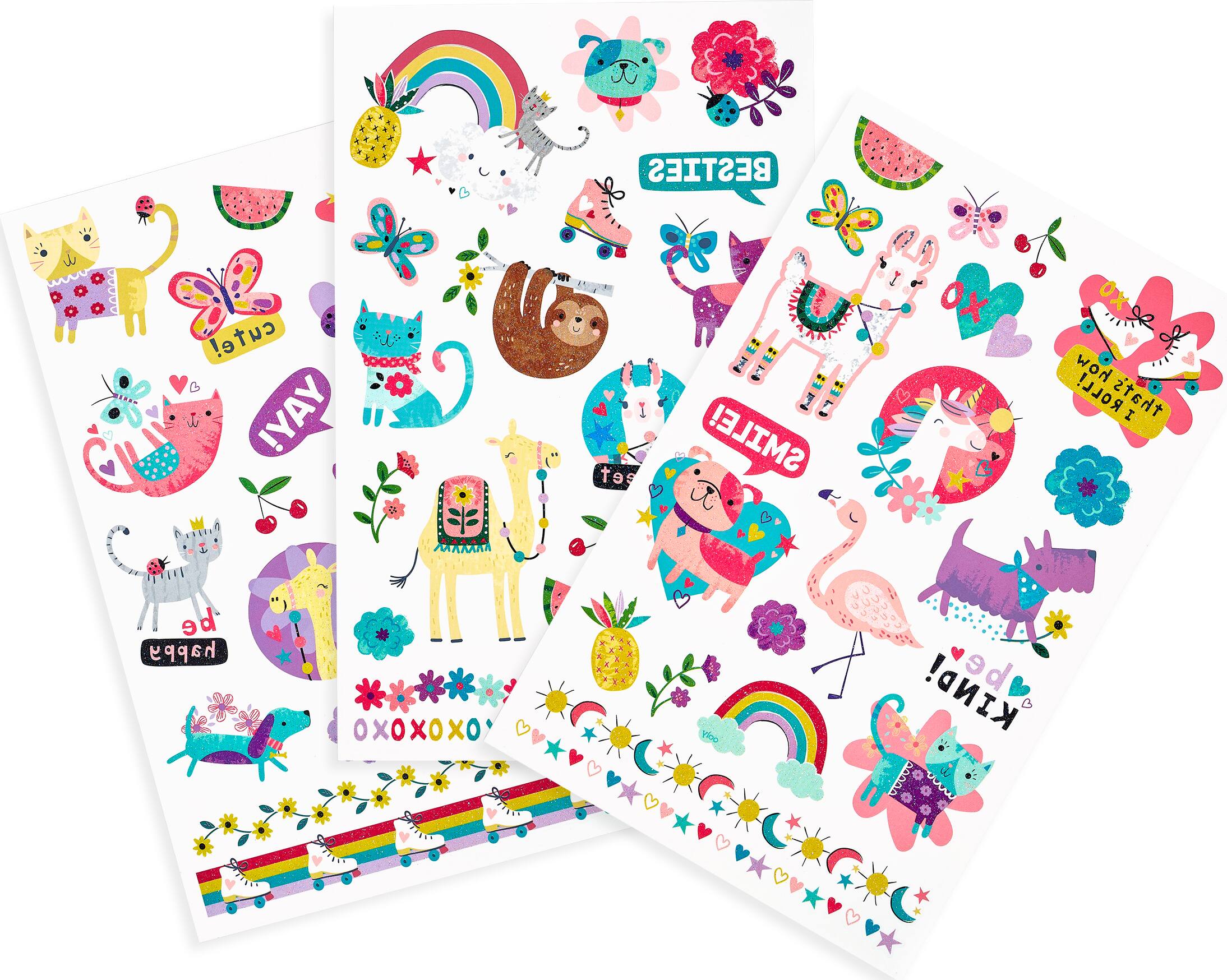 OOLY Tattoo-Palooza Funtastic Friends Temporary Glitter Tattoo Set