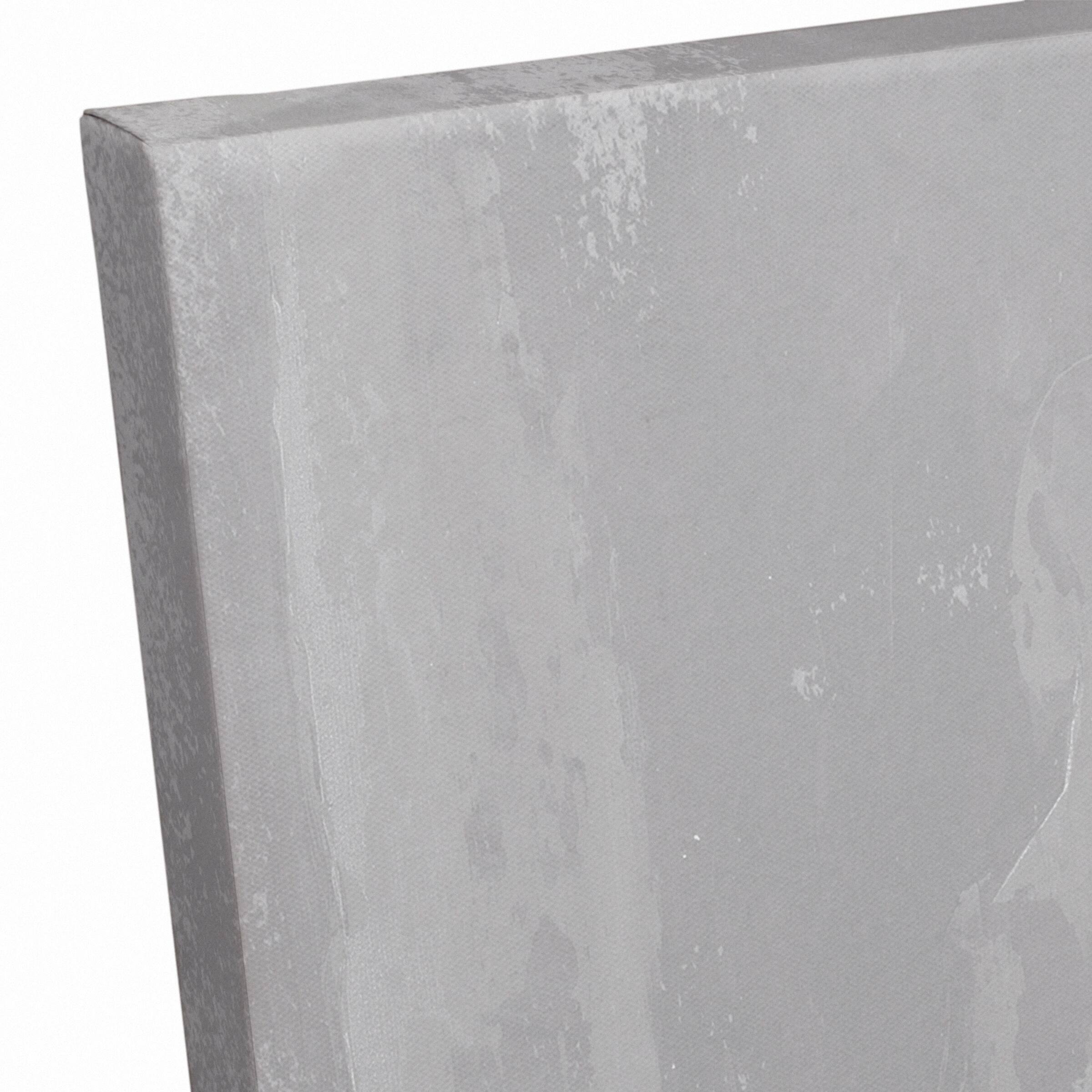 Flowers On Distressed Gray Canvas Wall Art