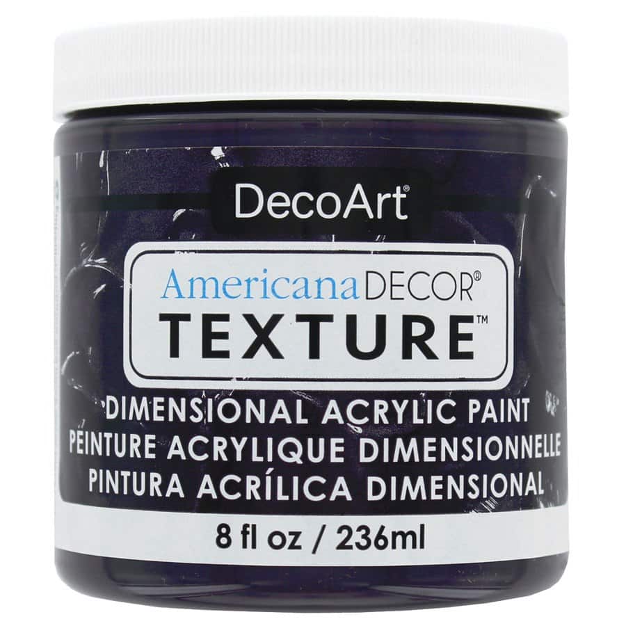 DecoArt Americana Decor Texture Dimensional Acrylic Paint, 8 oz By Deco Art in Deep Plum