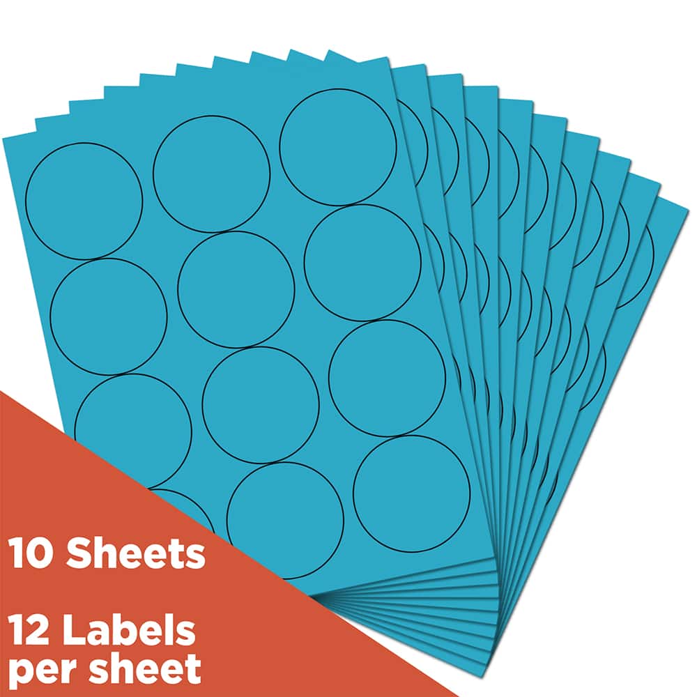 JAM Paper 2.5" Circle Product & Container Labels, 120ct.