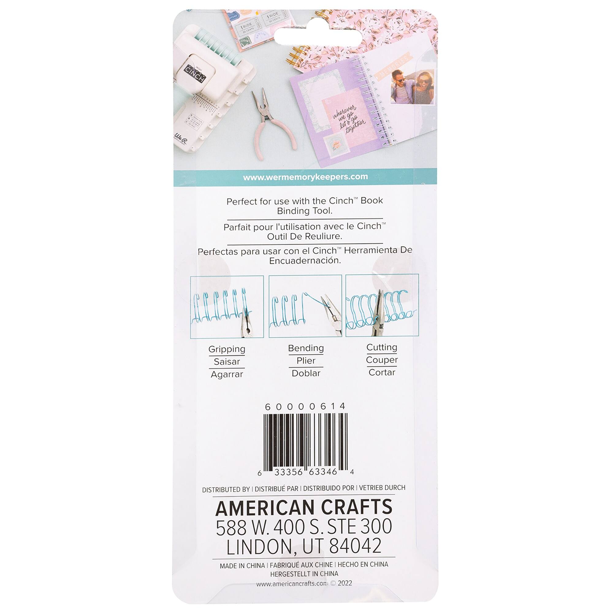 We R Memory Keepers® Cinch Pink Needle Nose Wire Clippers