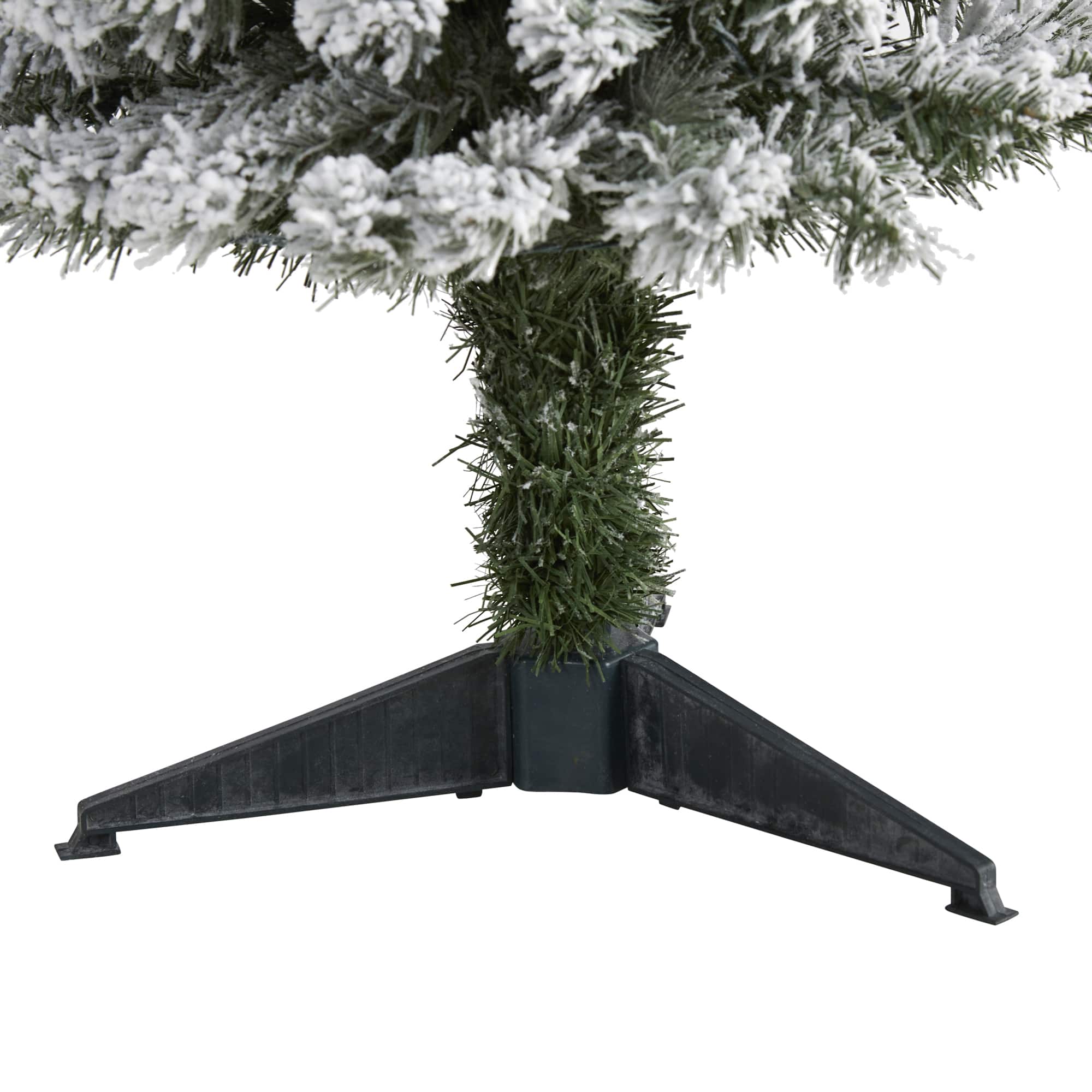 3ft. Pre-Lit Flocked West Virginia Fir Artificial Christmas Tree, Clear LED Lights